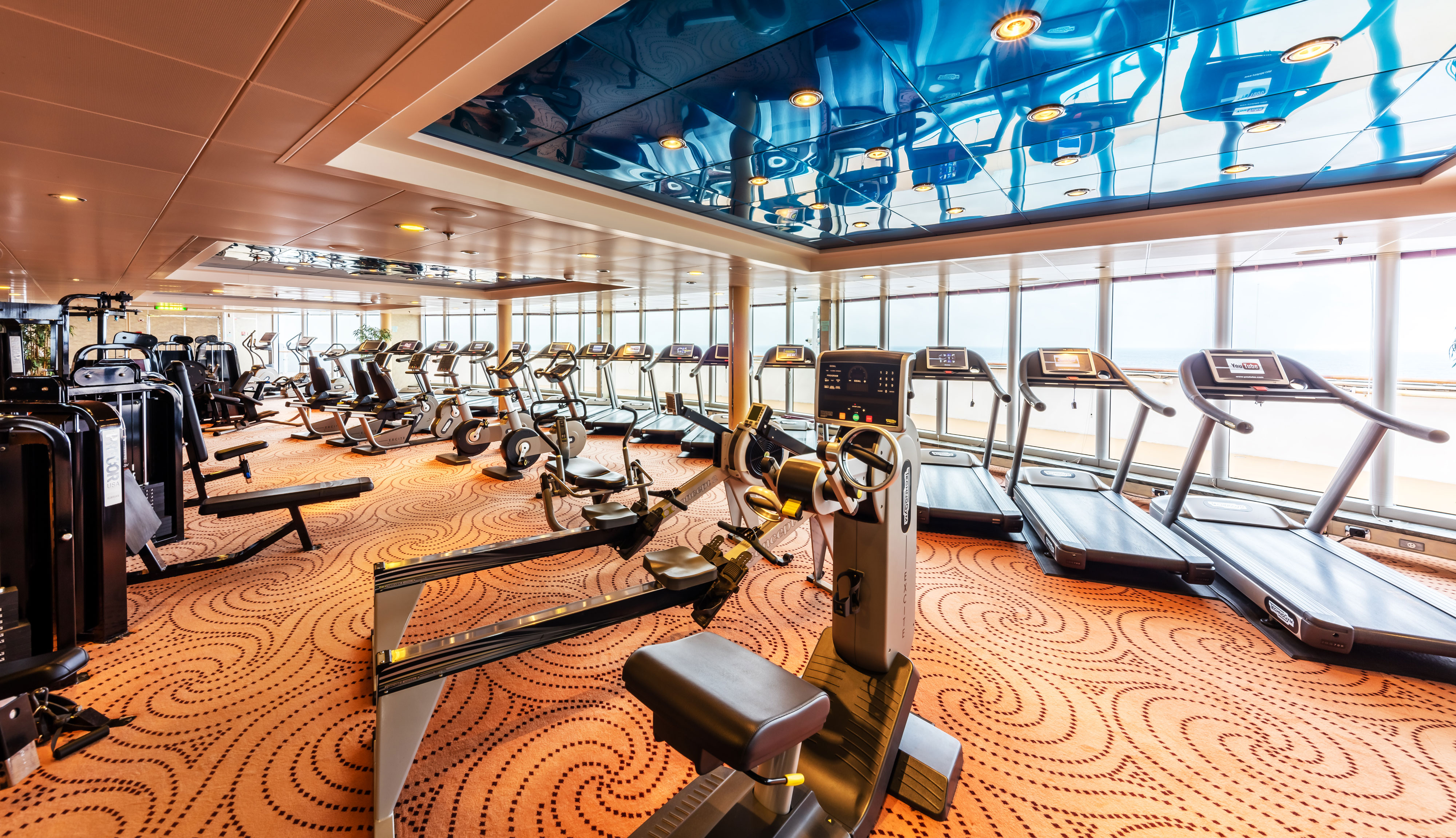 Ocean view exercising