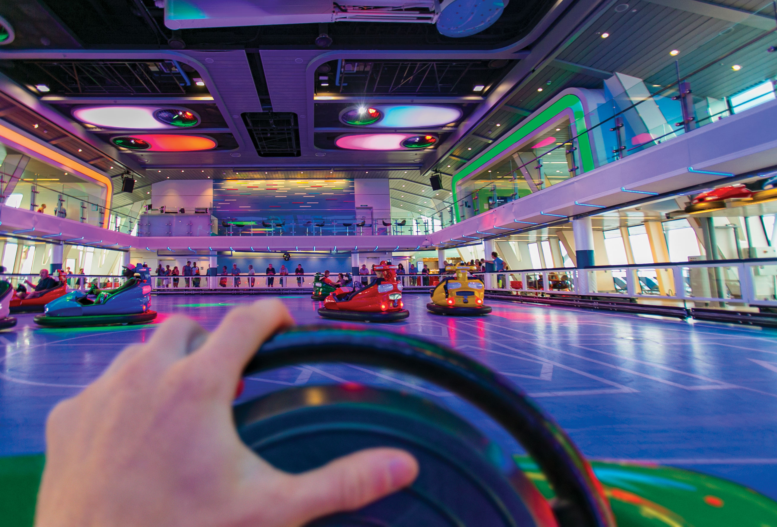 Bumper cars in Seaplex