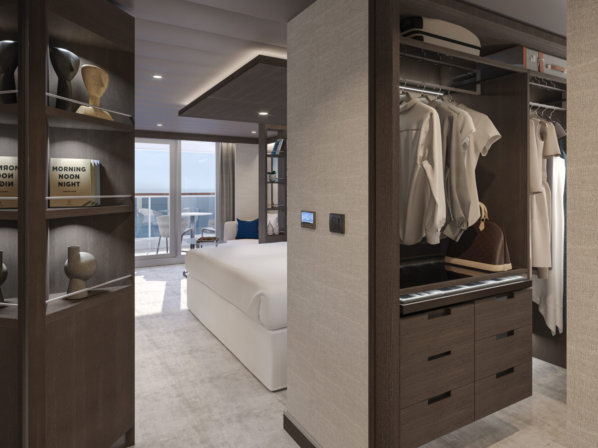 The design the suites has been developed in collaboration with De Jorio and the architectural and interior design studio NenMar