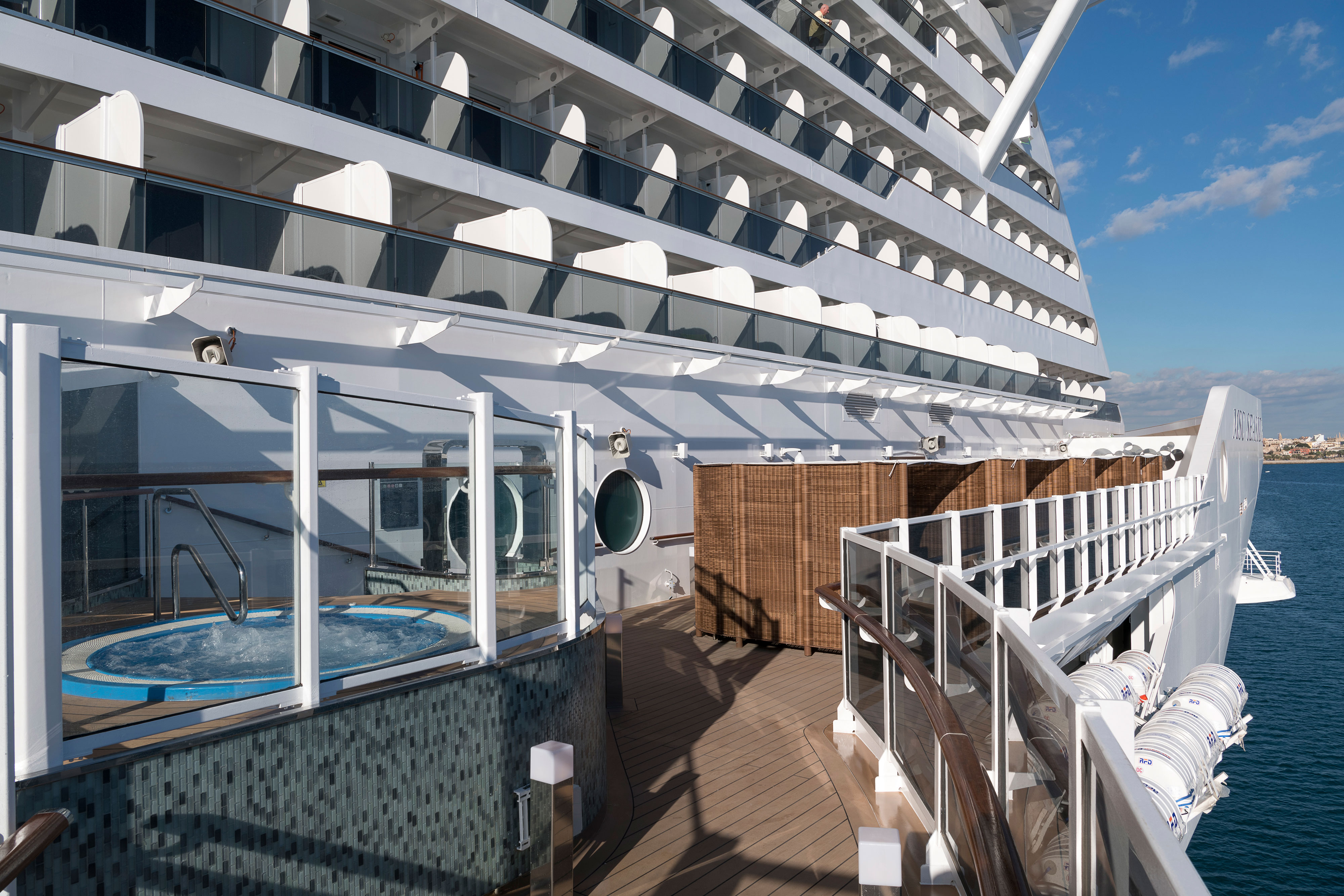 One of the more relaxing areas of the 360° Waterfront Boardwalk