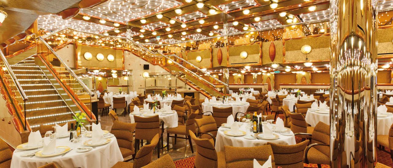 One of the complimentary main dining rooms