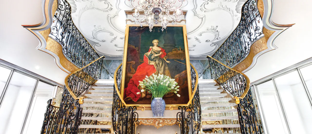 You are welcomed aboard through an beautiful lobby