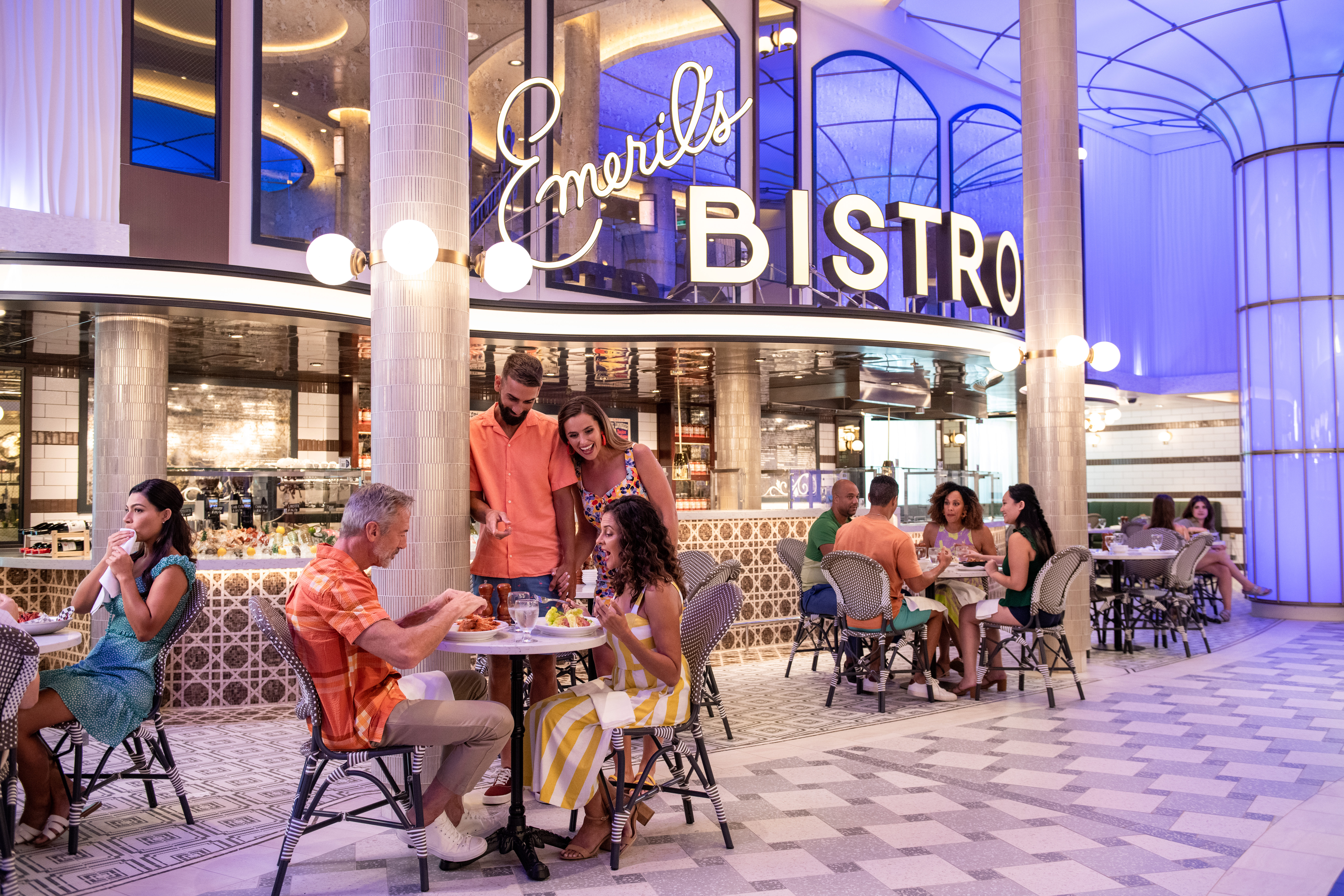 Fried oysters, duck & sausage gumbo, po-boy sandwiches, fresh ceviche and more at Emeril's Bistro