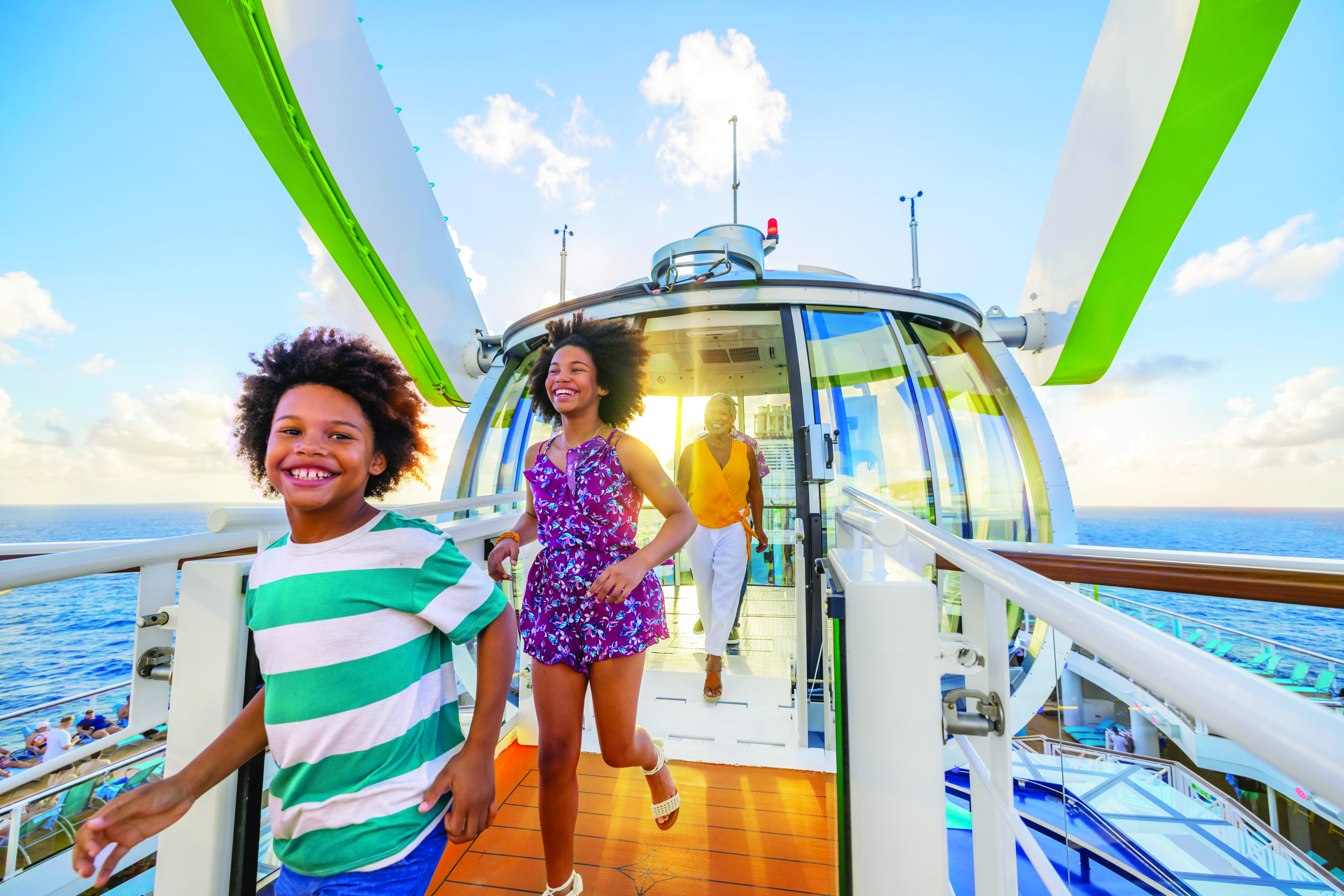 North Star lifts you above the ship for stunning 360-degree views!