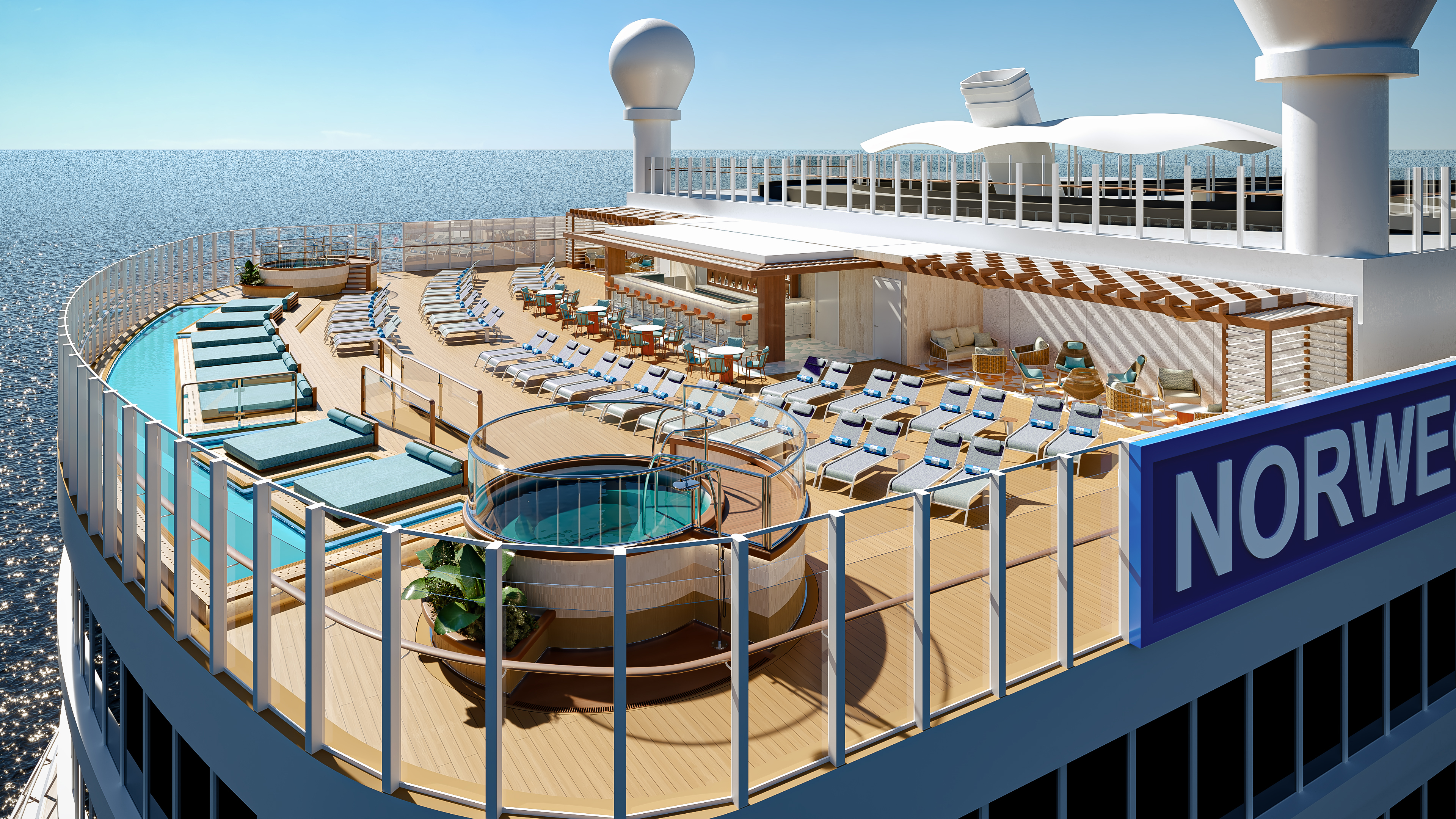 The popular Spice H2O now features infinity pools, plush seating, and a well-stocked bar!