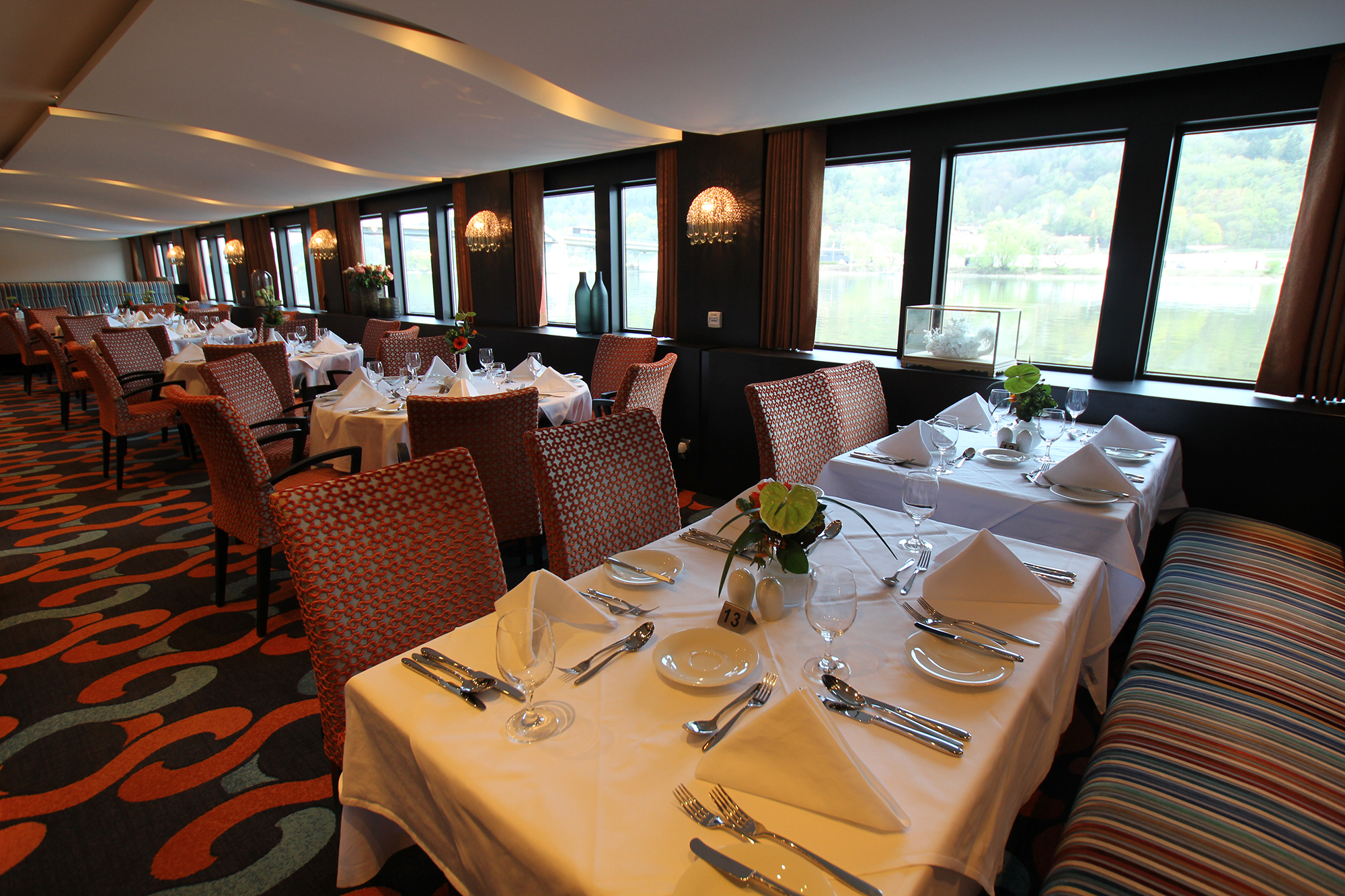The main dining room