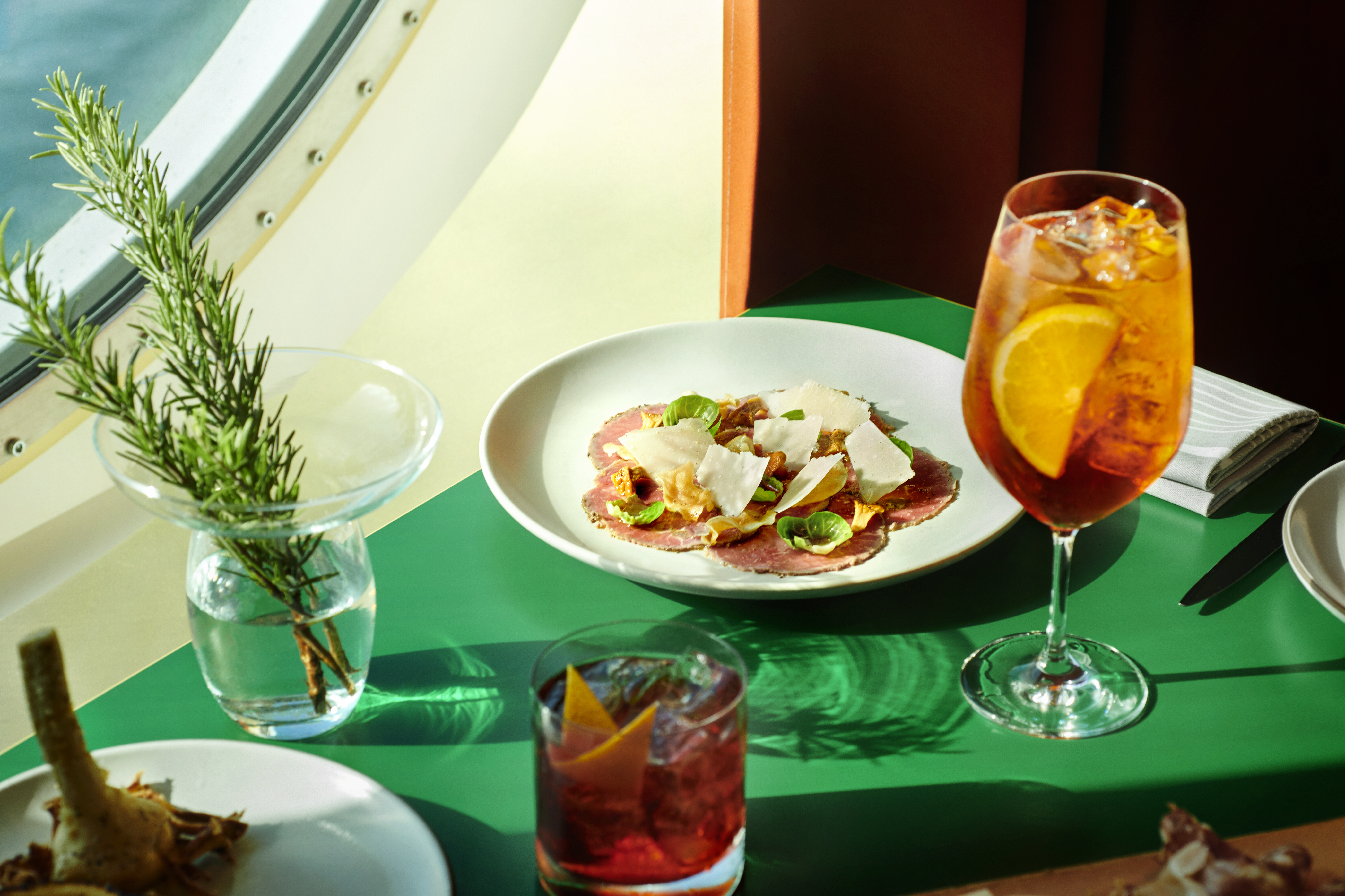 Extra Virgin is the Italian restaurant onboard