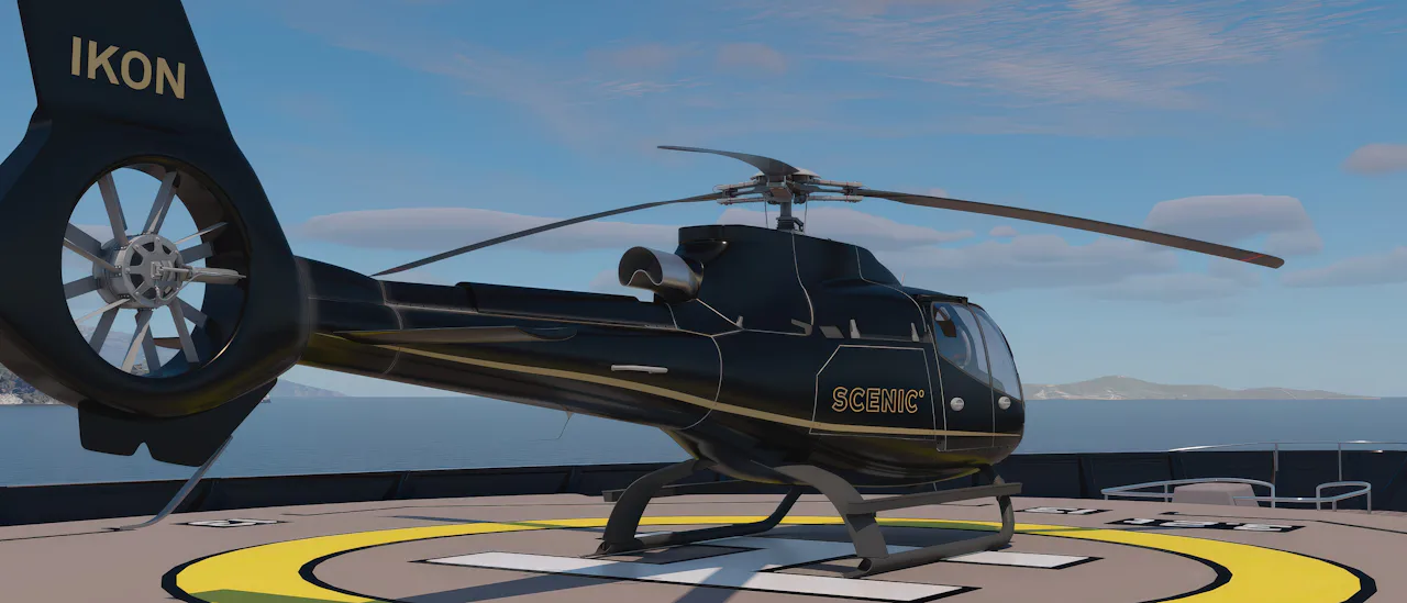 Two state-of-the-art Airbus H130-T2 helicopters will take you beyond your destination!