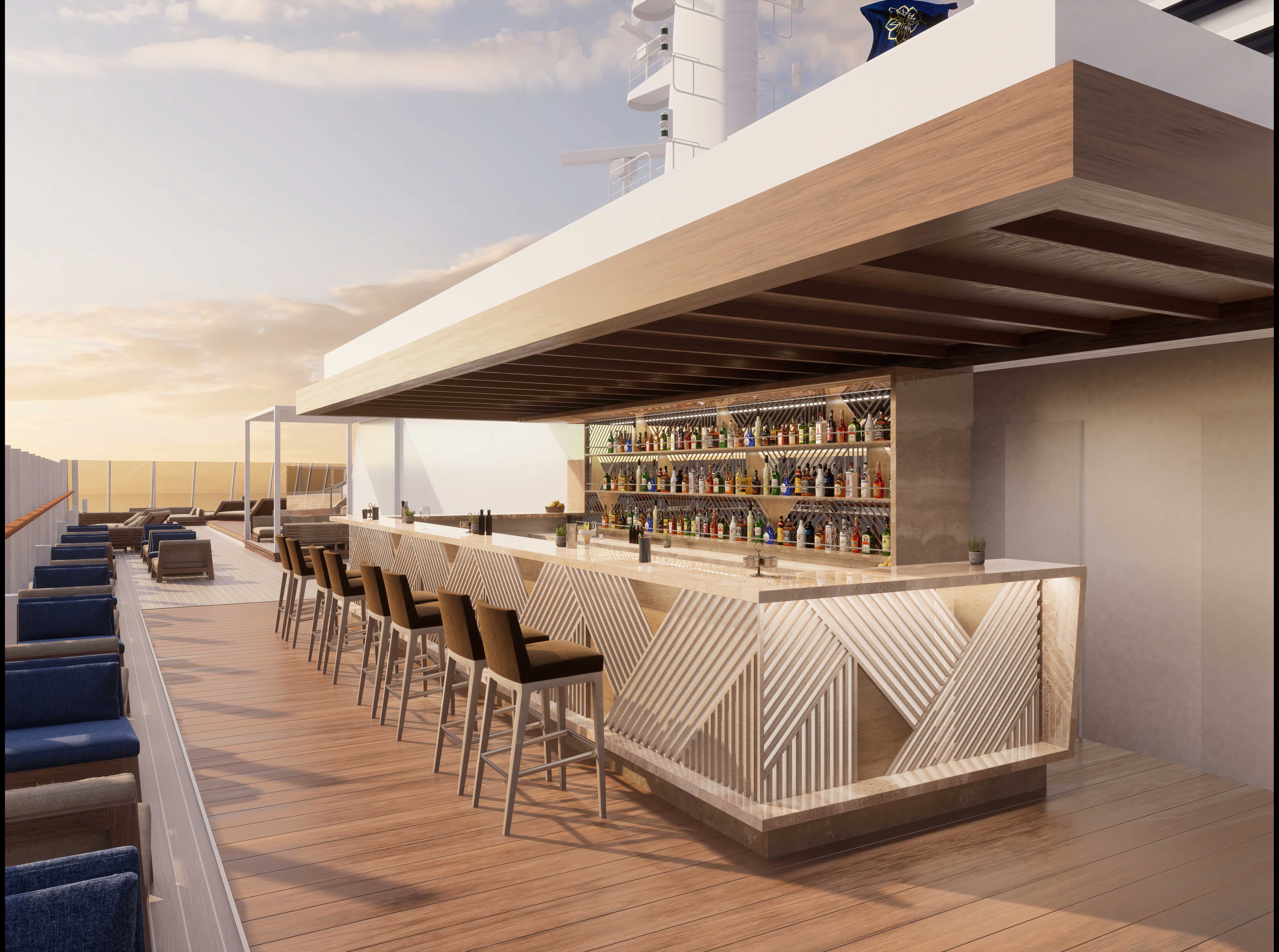 Enjoy a cocktail at the Helios Pool Bar