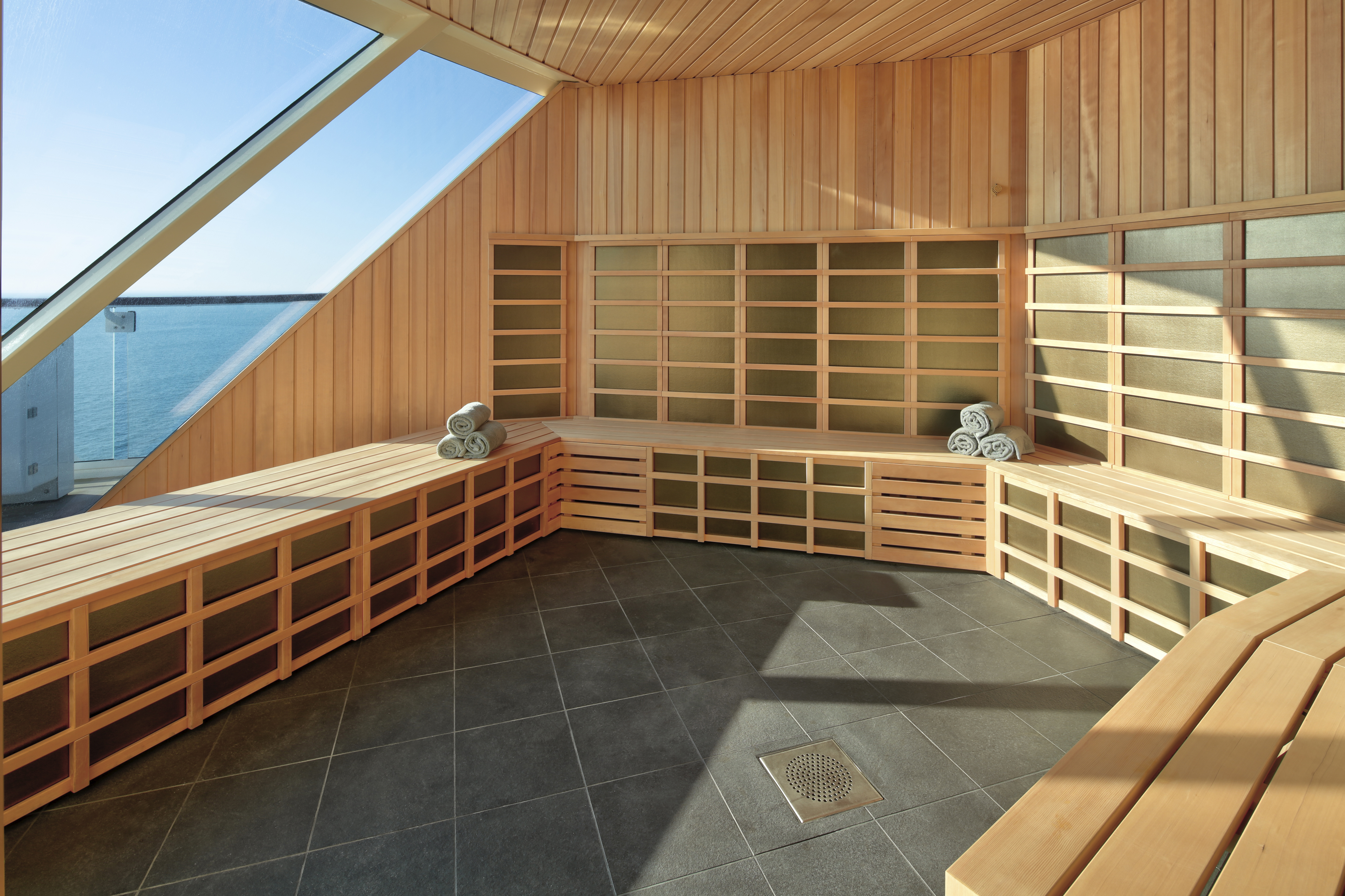 Take a sauna with a view