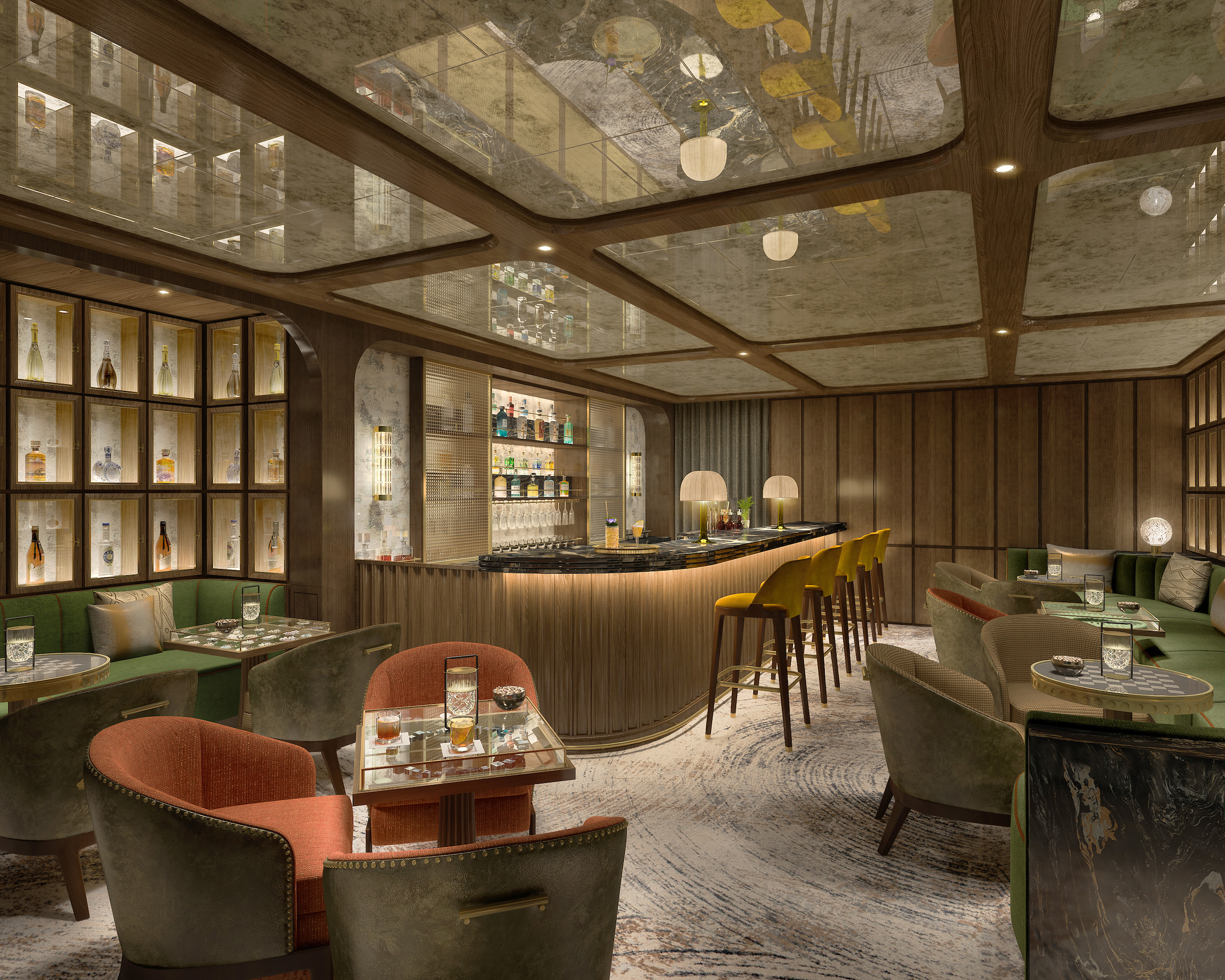 Enjoy locally-inspired cocktails and drinks in S.A.L.T. Bar. (rendered image) .