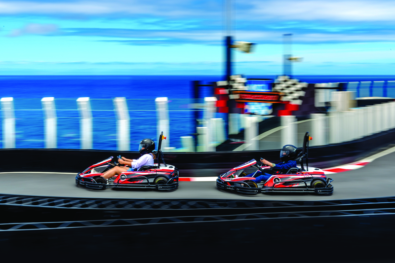 Go for a go-cart ride between exciting destinations