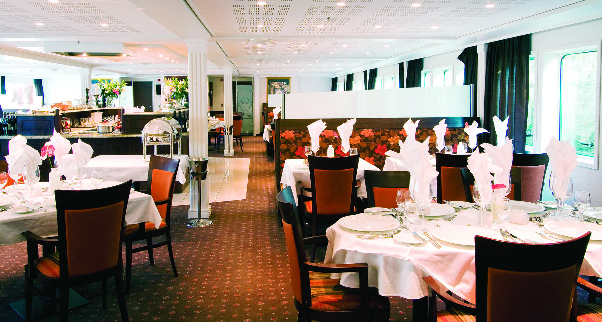 The main dining room
