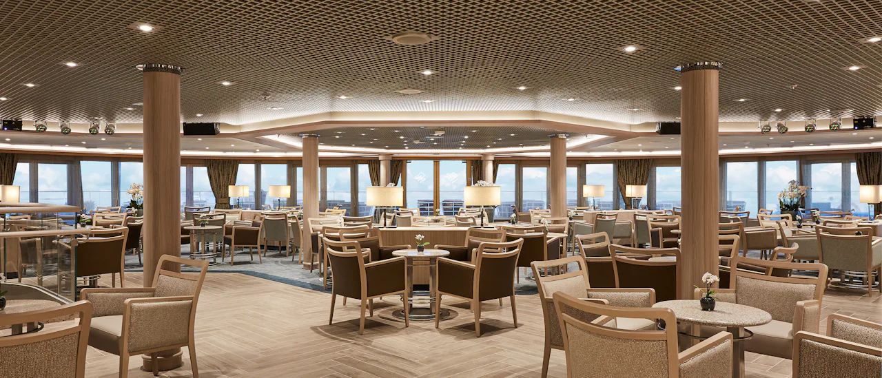 Listen to the gentle sounds of a pianist in Panorama Lounge
