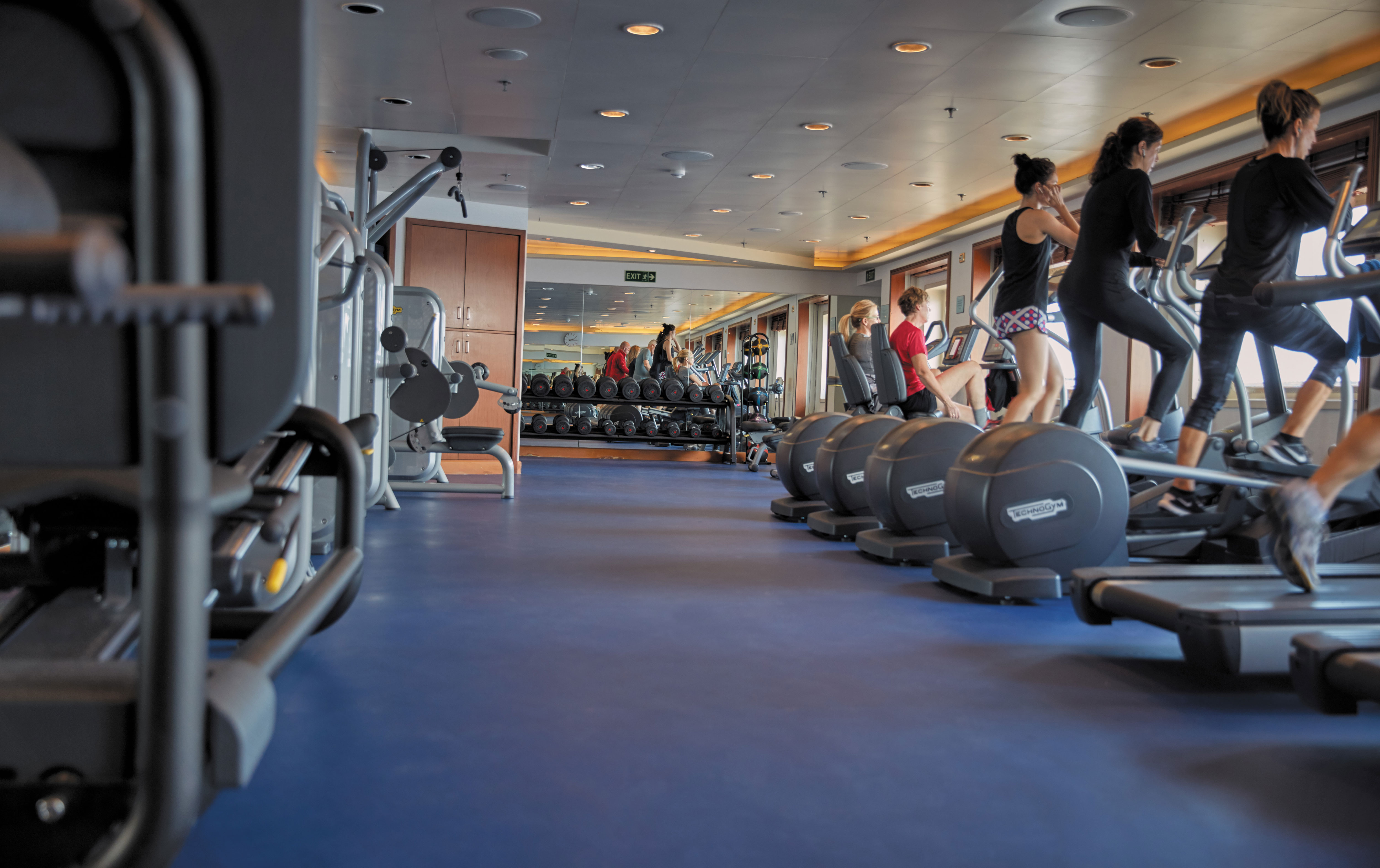 Exercise with ocean views