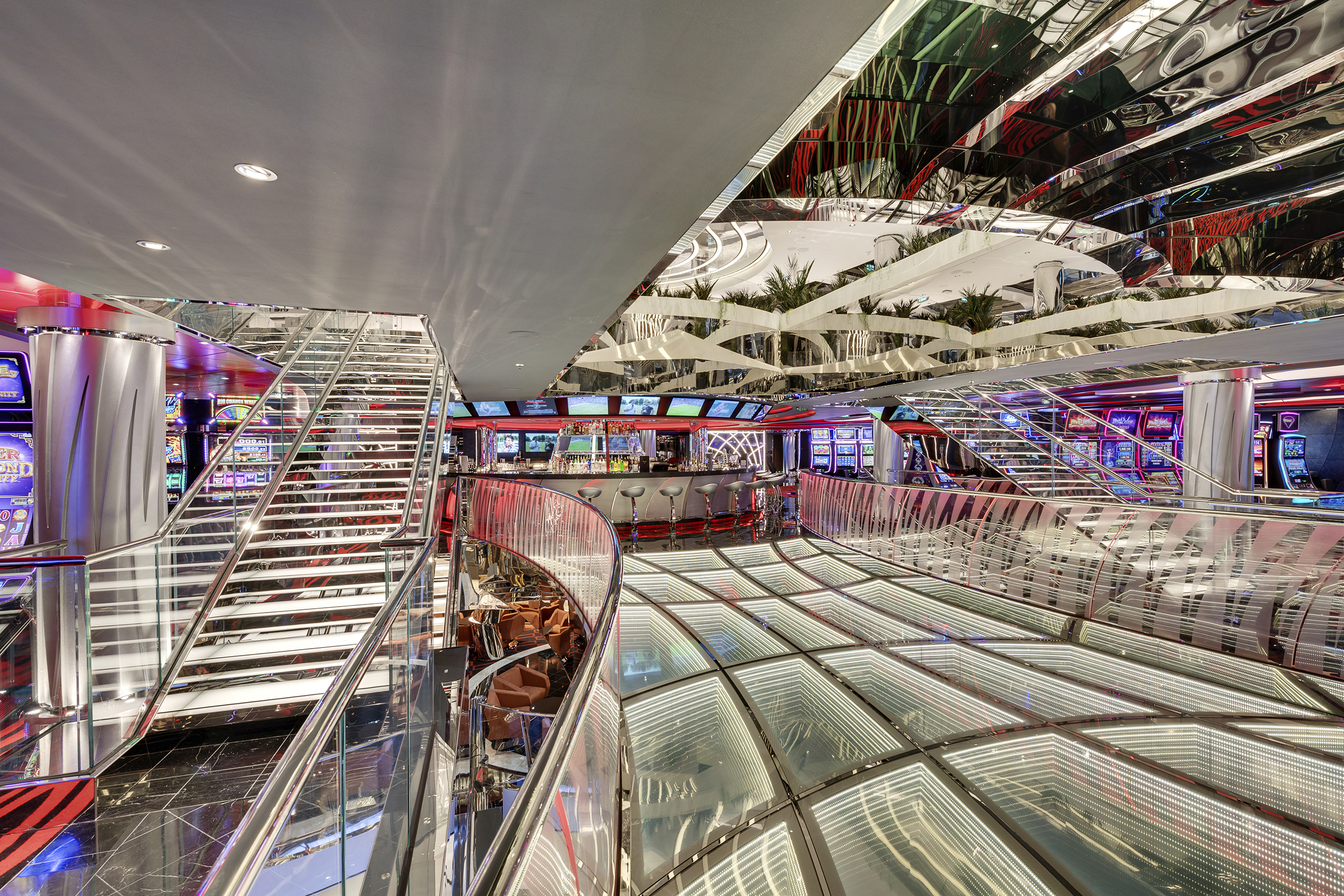 The atrium – the heart of the ship