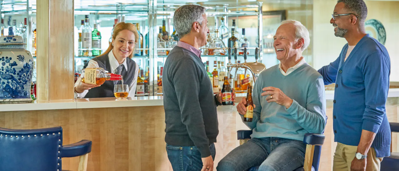 Enjoy a drink in the bar