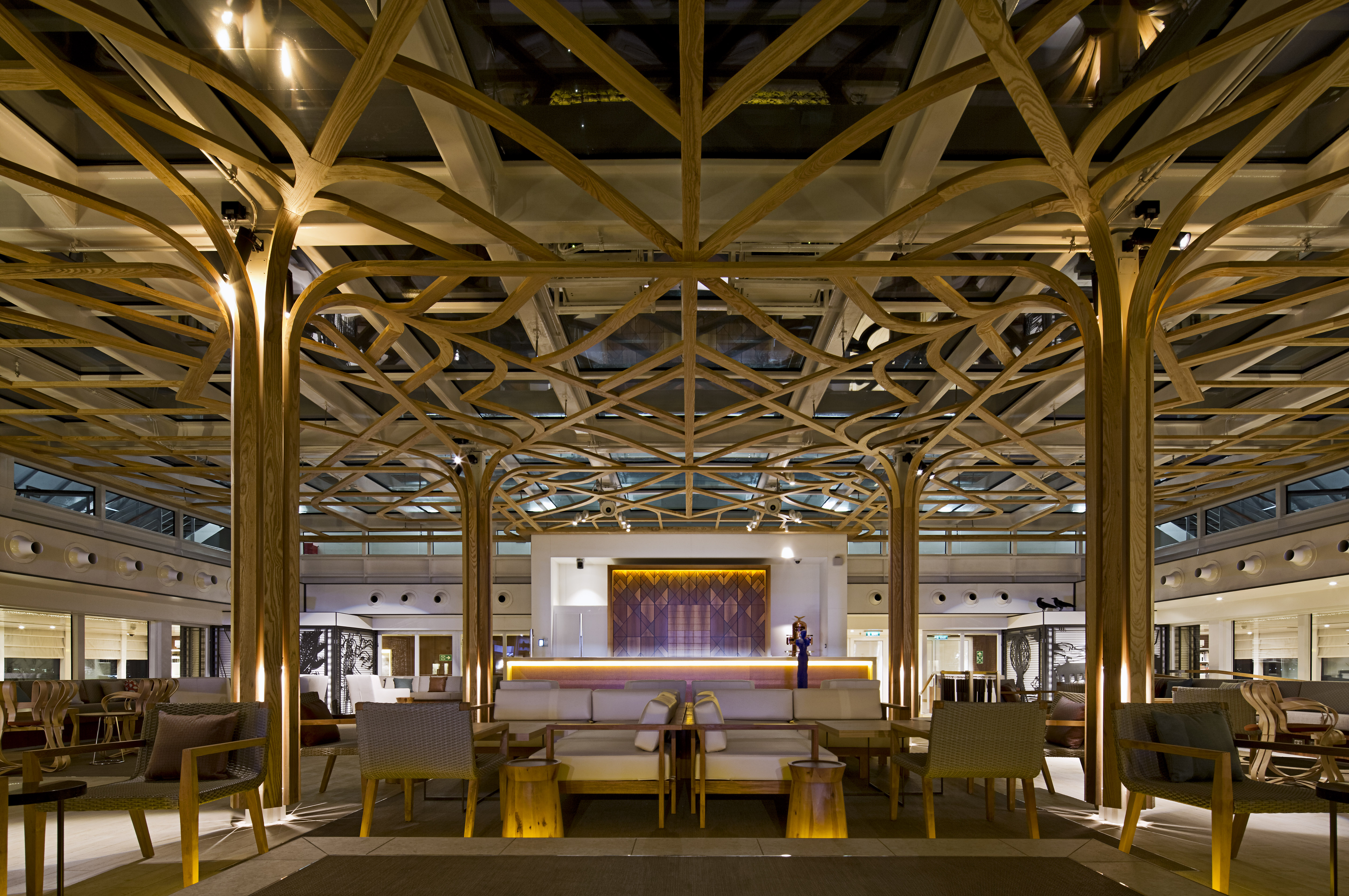 Wintergarden at night