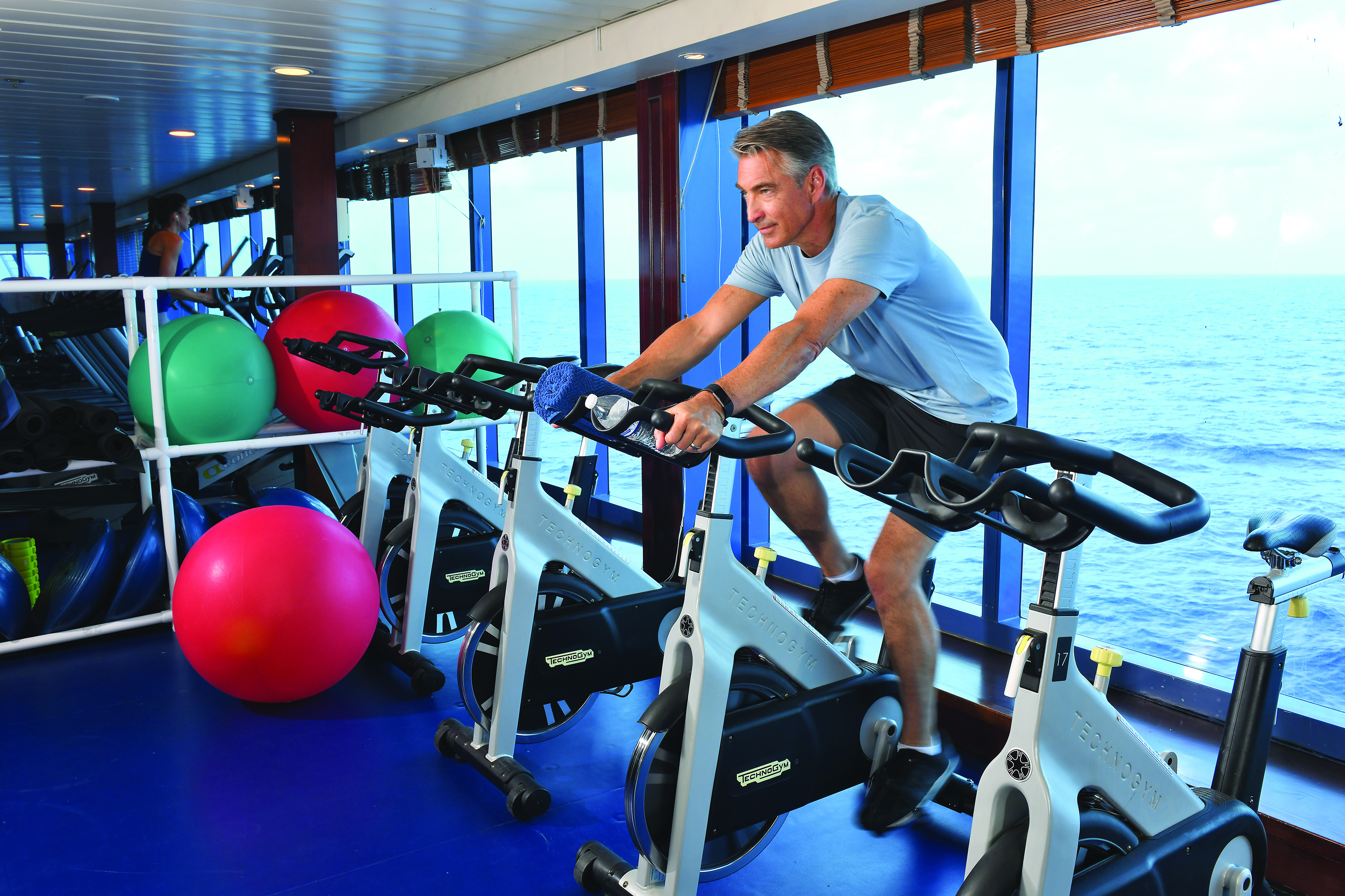 Exercise with ocean views