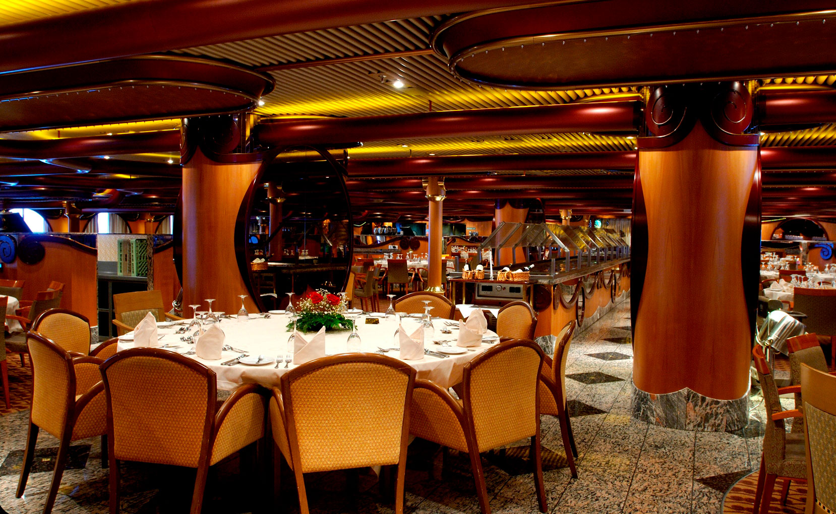 The main dining room
