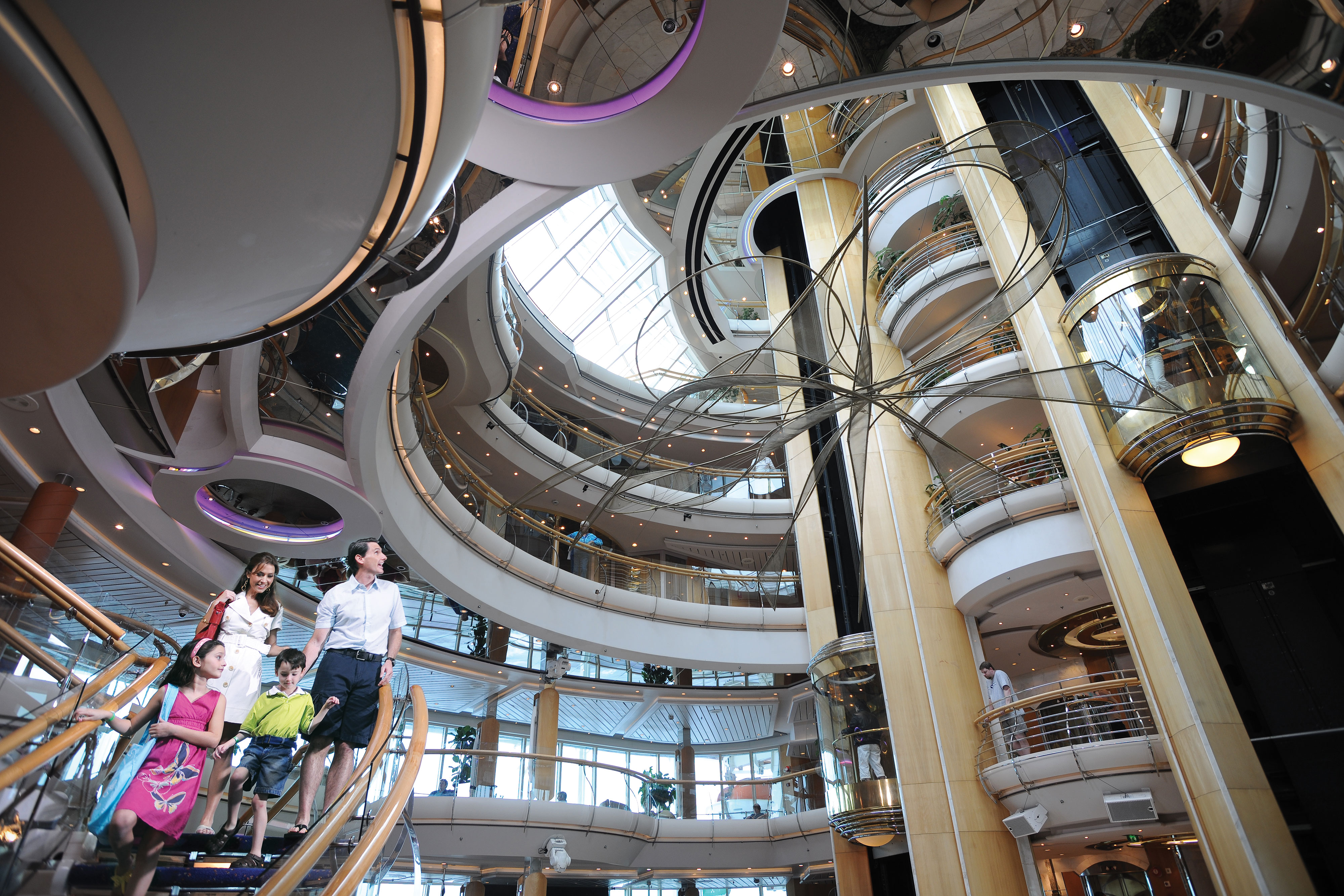 The Atrium – the heart of ship