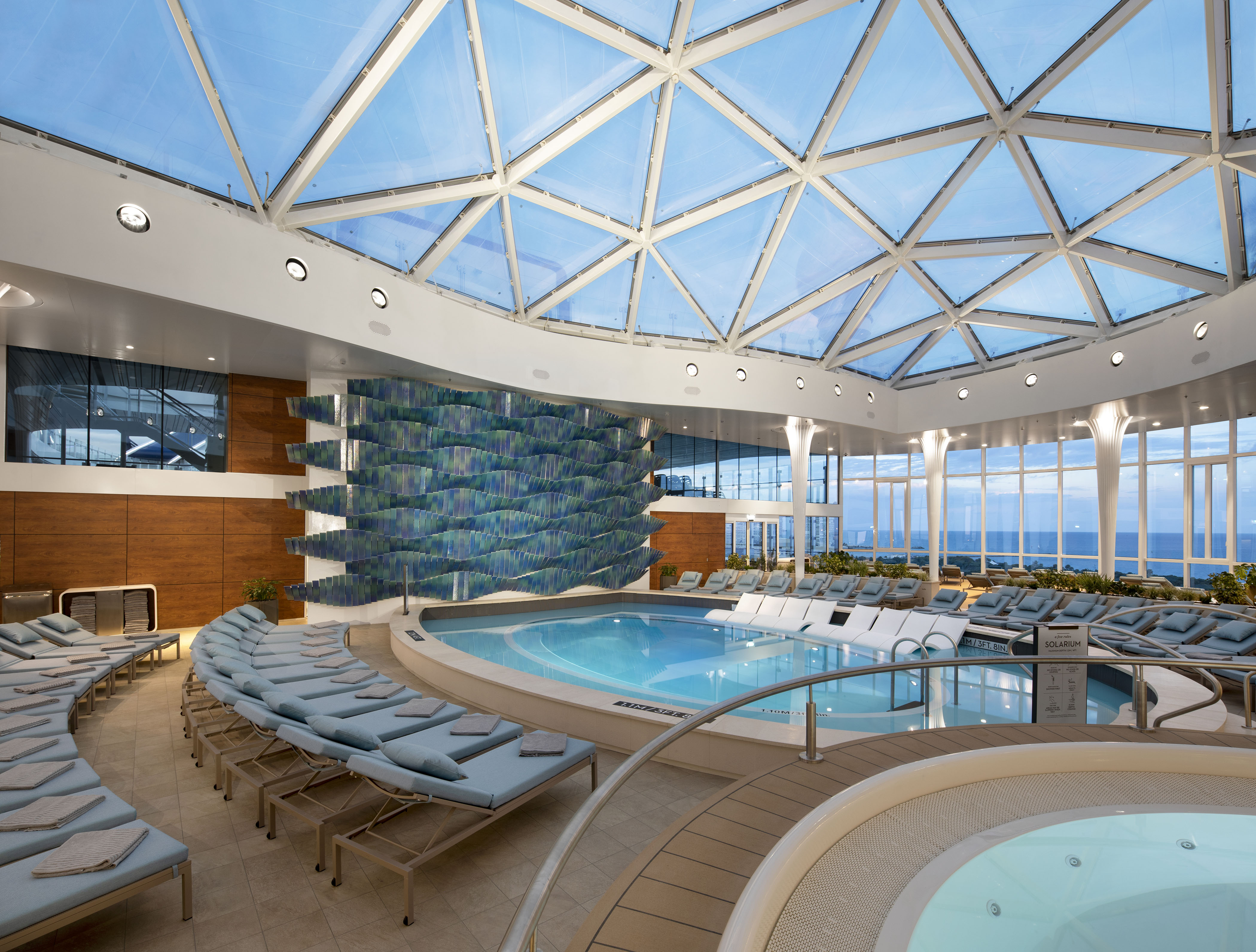 The indoor pool reserved for adults