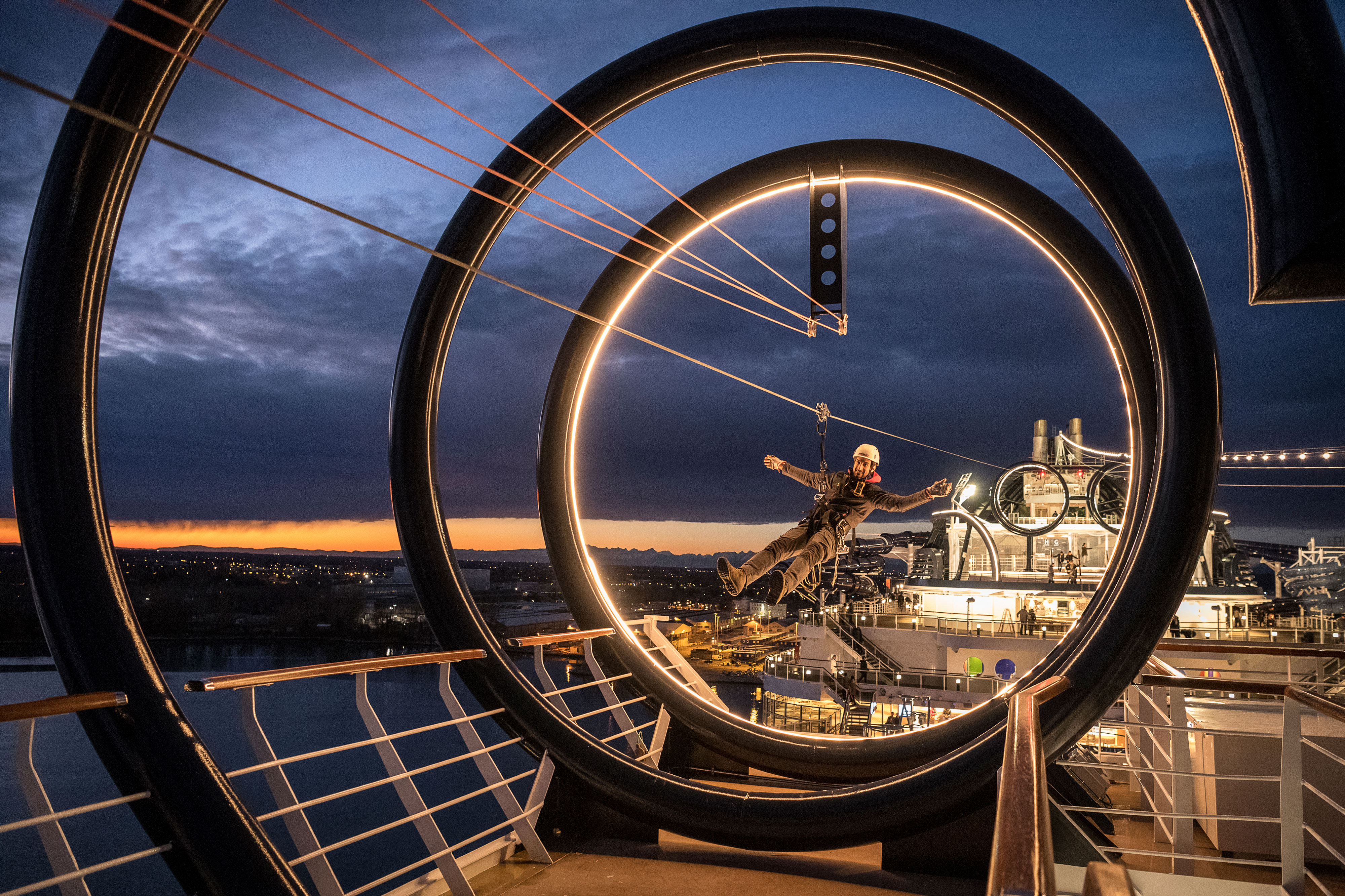 The world’s longest zip line at sea