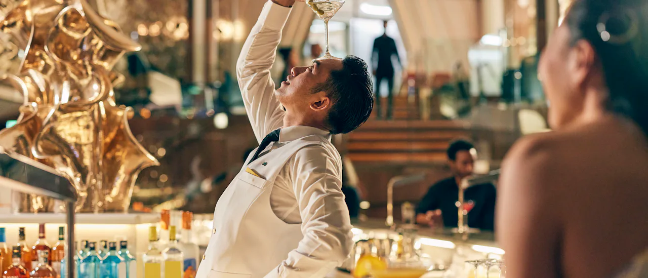 Enjoy a drink in Martini Bar!