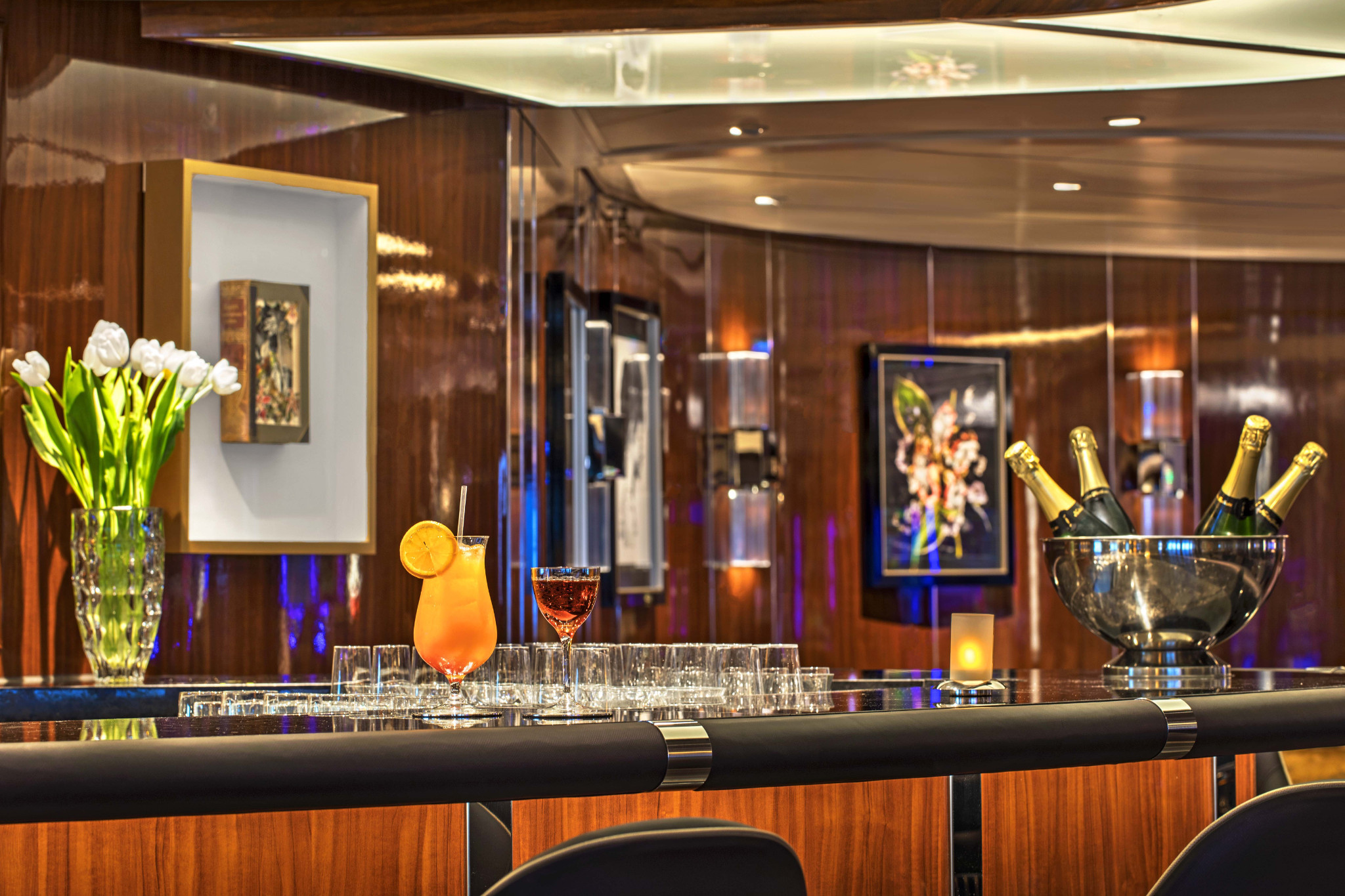 The Sky Bar is a place to enjoy a refreshing tropical beverage!