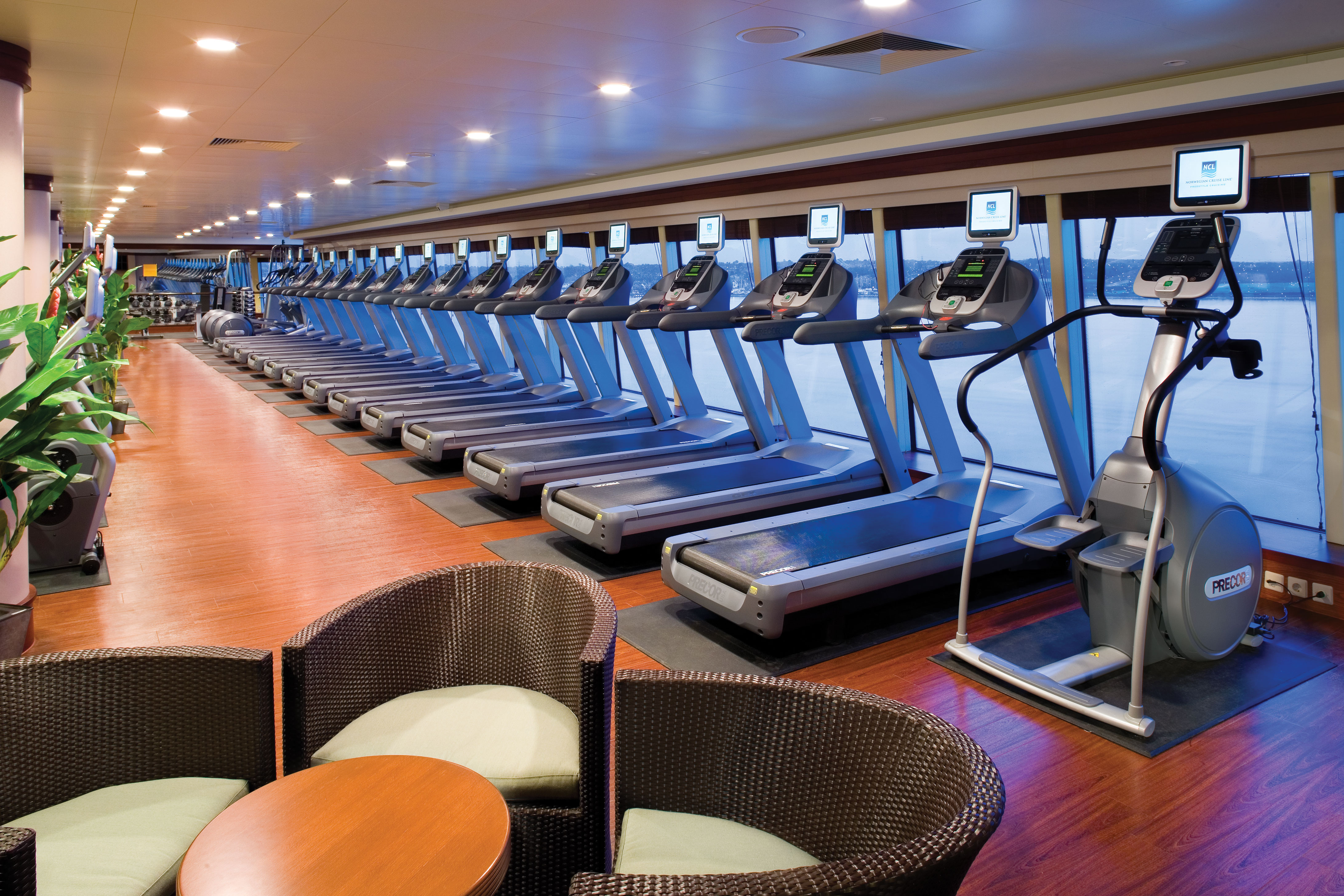 Work-out with ocean views