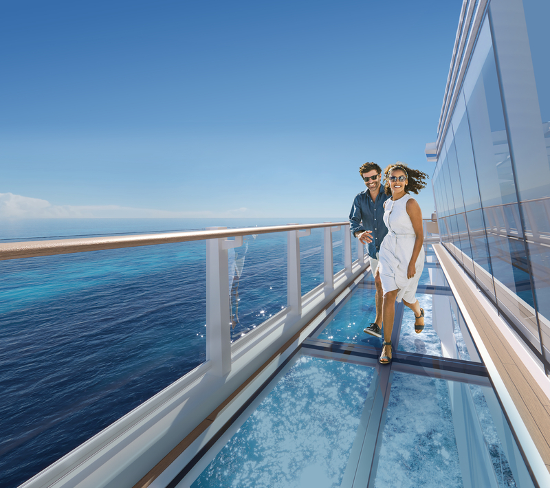 Walk over water on the glass bridge, Oceanwalk