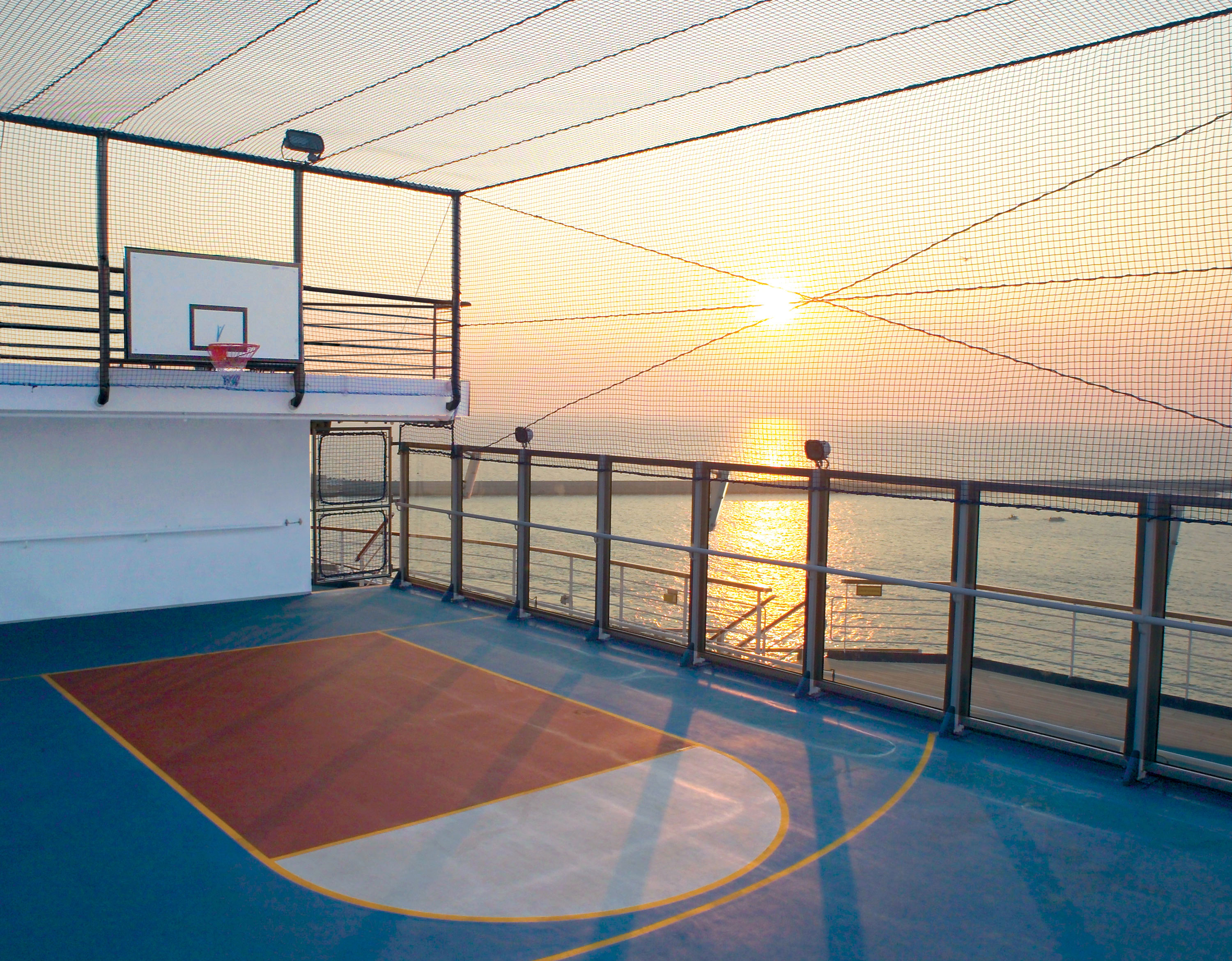 The basketball court