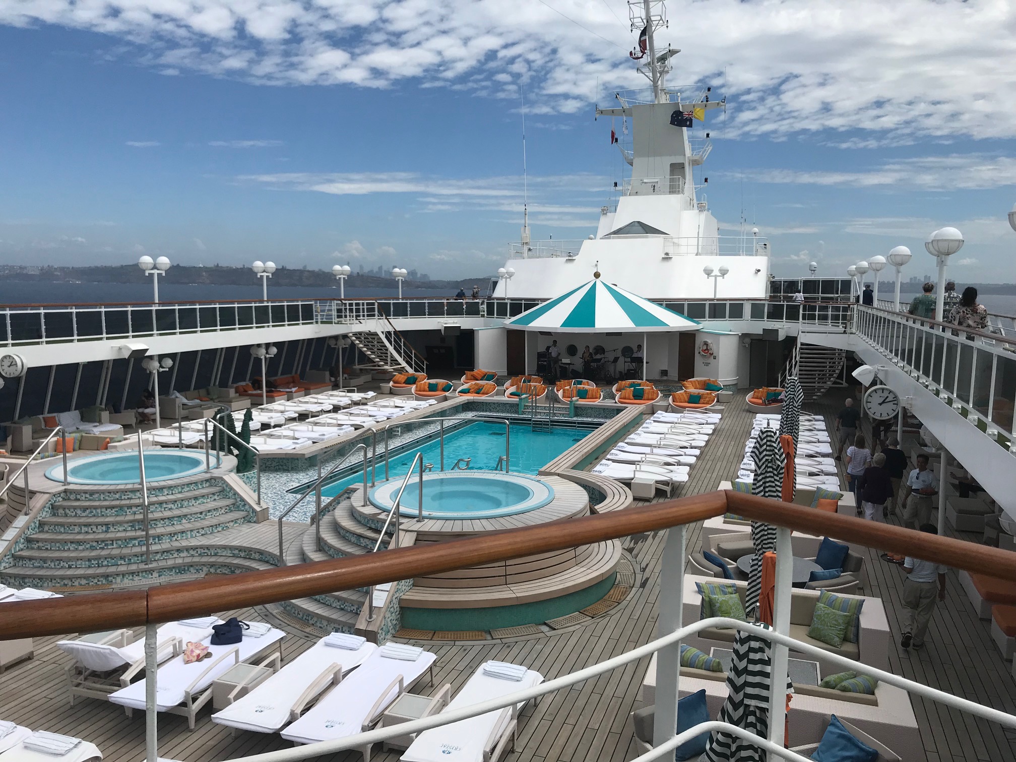 Crystal Serenity pool deck