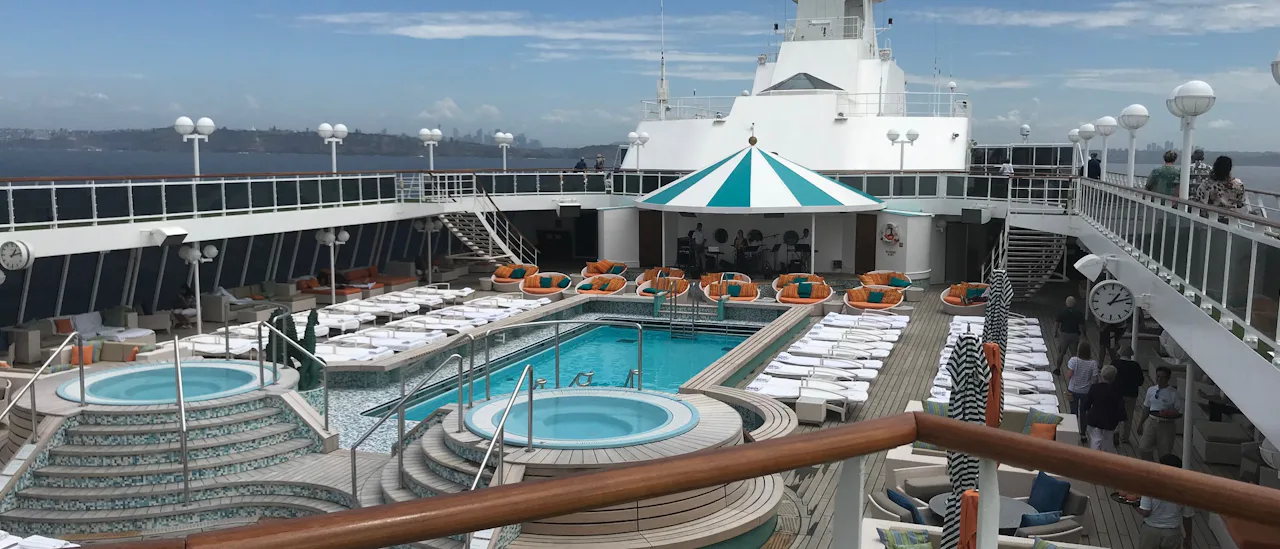 Crystal Serenity pool deck