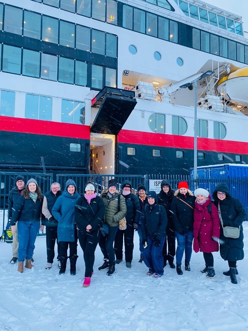 Group Photo with MS Trollfjord