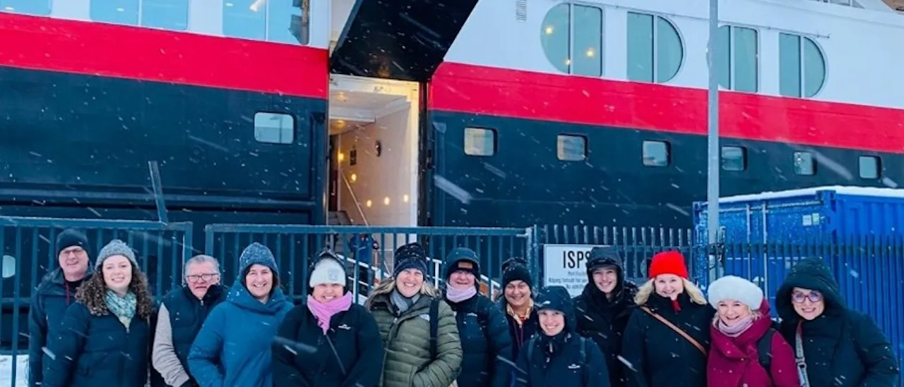 Group Photo with MS Trollfjord