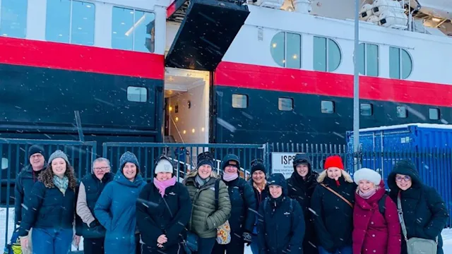 Group Photo with MS Trollfjord