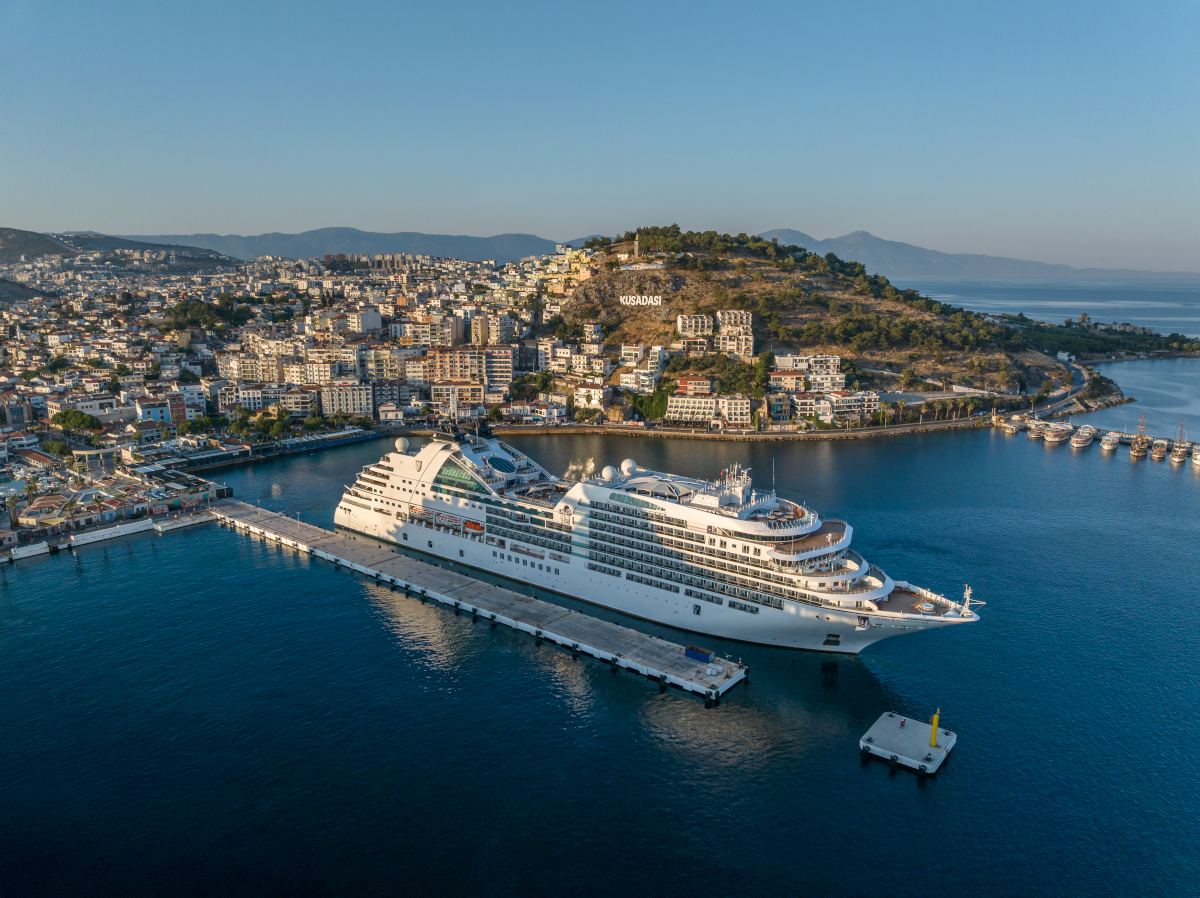 Seabourn in Kusadasi the destination for Ephessus