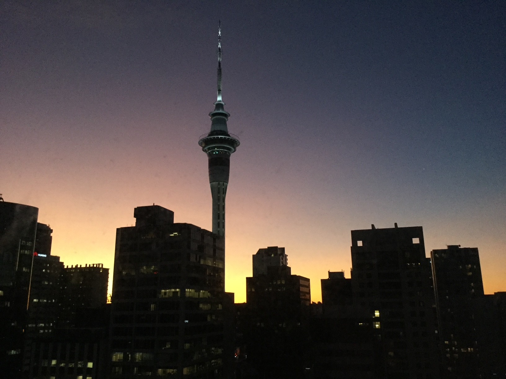 Auckland Sky Tower at night photo couresy of Jeff Leckey