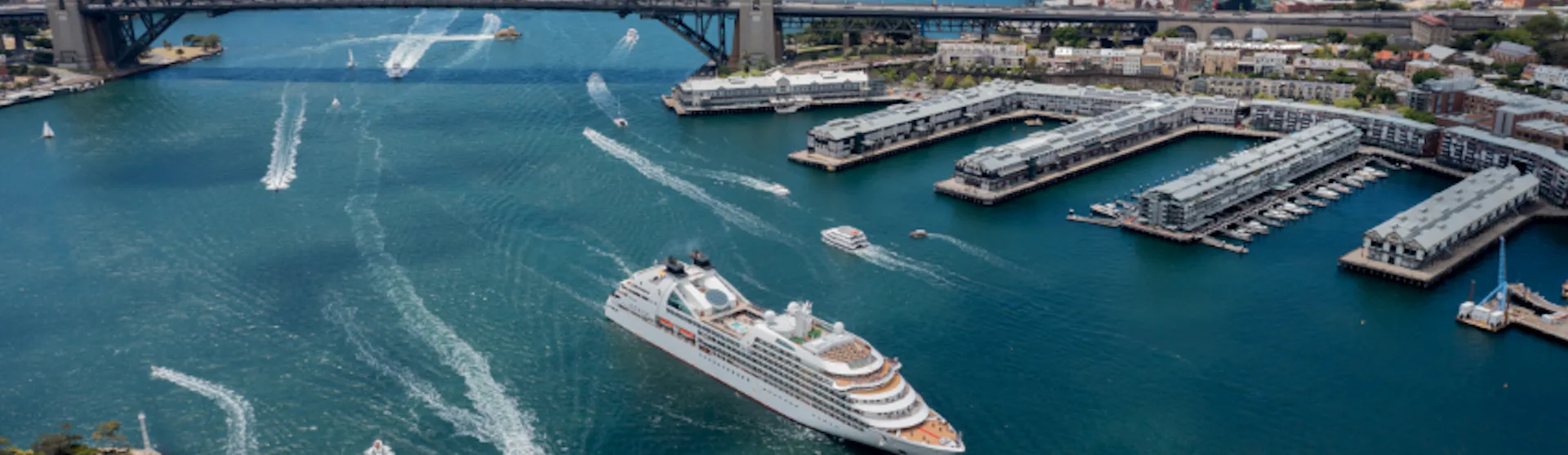 Seabourn Quest arriving in to Sydney harbour, Australia
