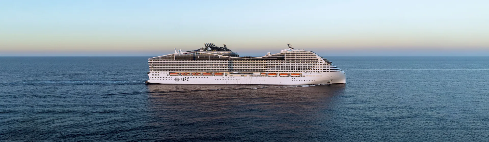MSC World Europa at Sea