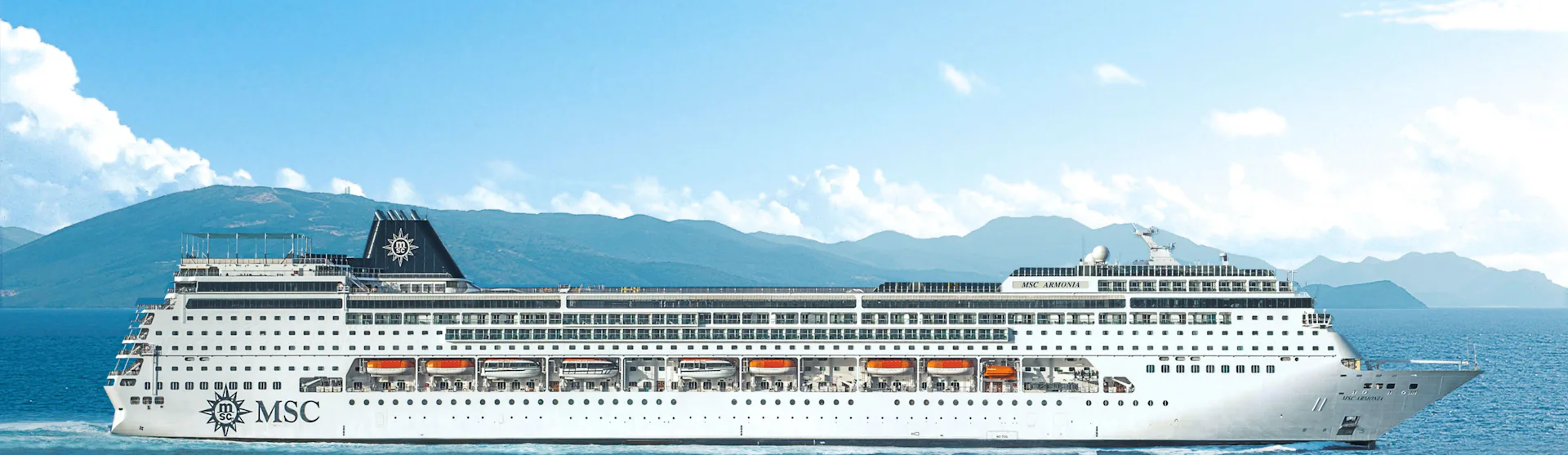 MSC Armonia at sea