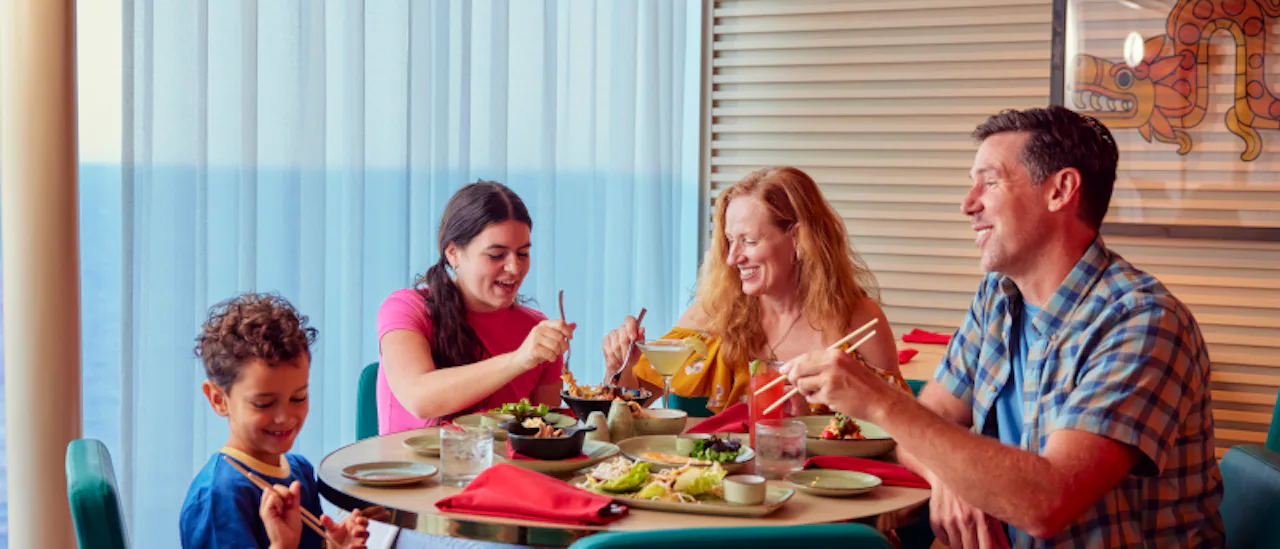 Family Dinner onboard Carnival