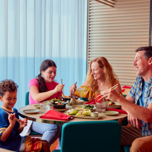 Family Dinner onboard Carnival Cruises