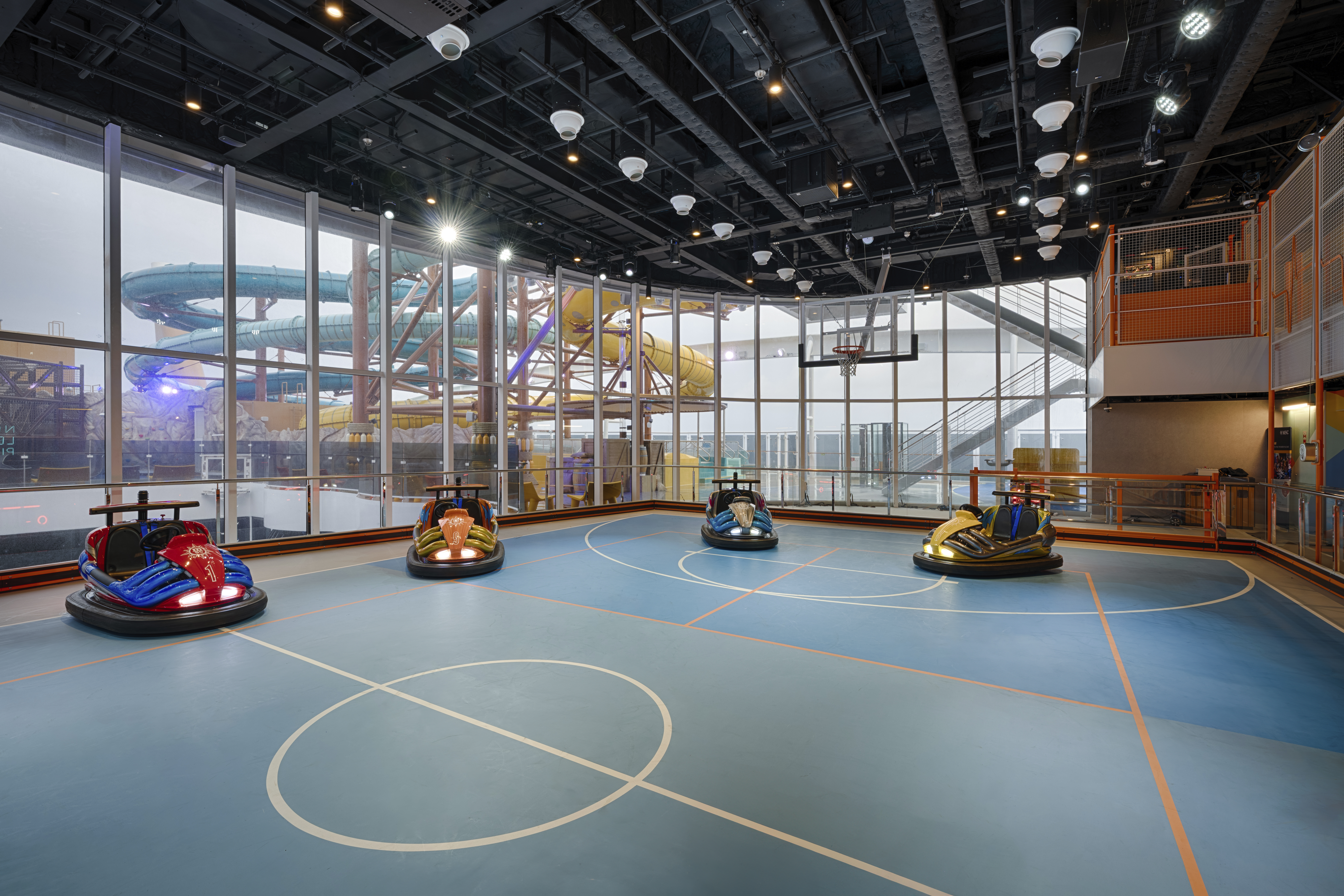 MSC World America bumper cars