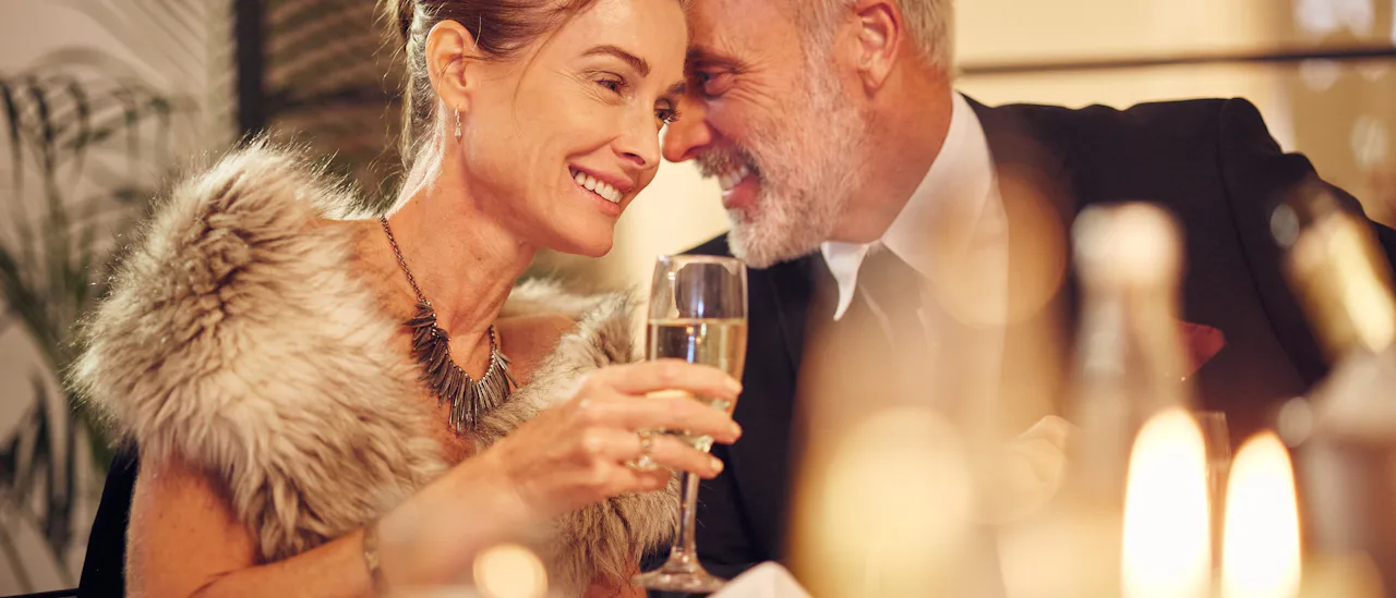 Couple at dinner
