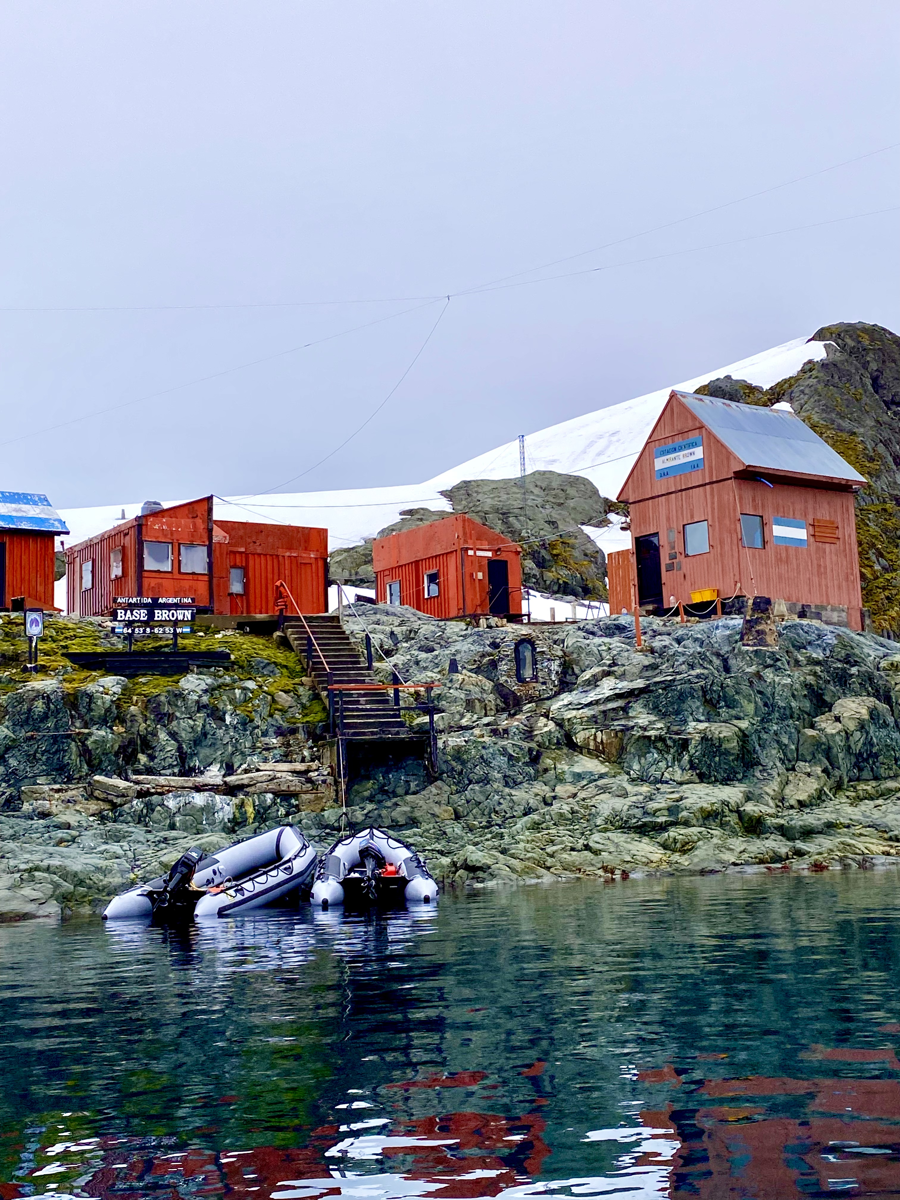Argentinas Base Brown in Antarctica , image courtesy Jeff Leckey