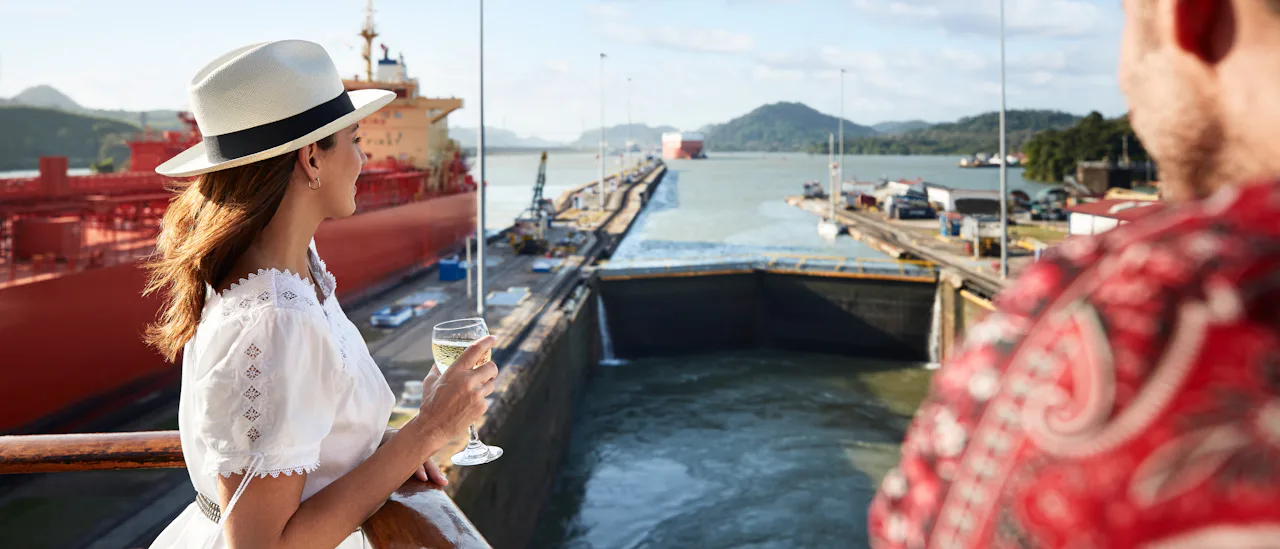 Ship in Panama Canal