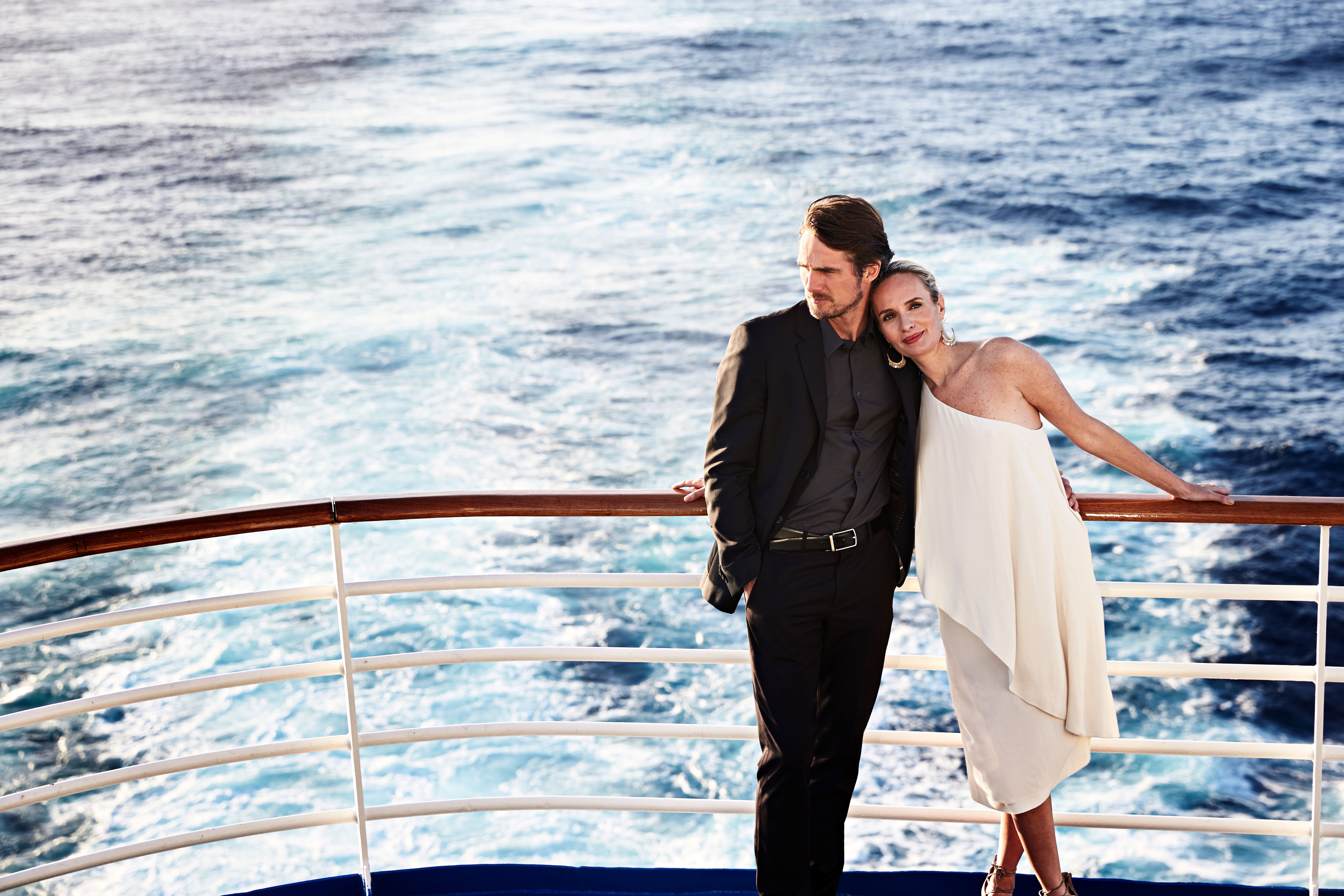 Couple on deck