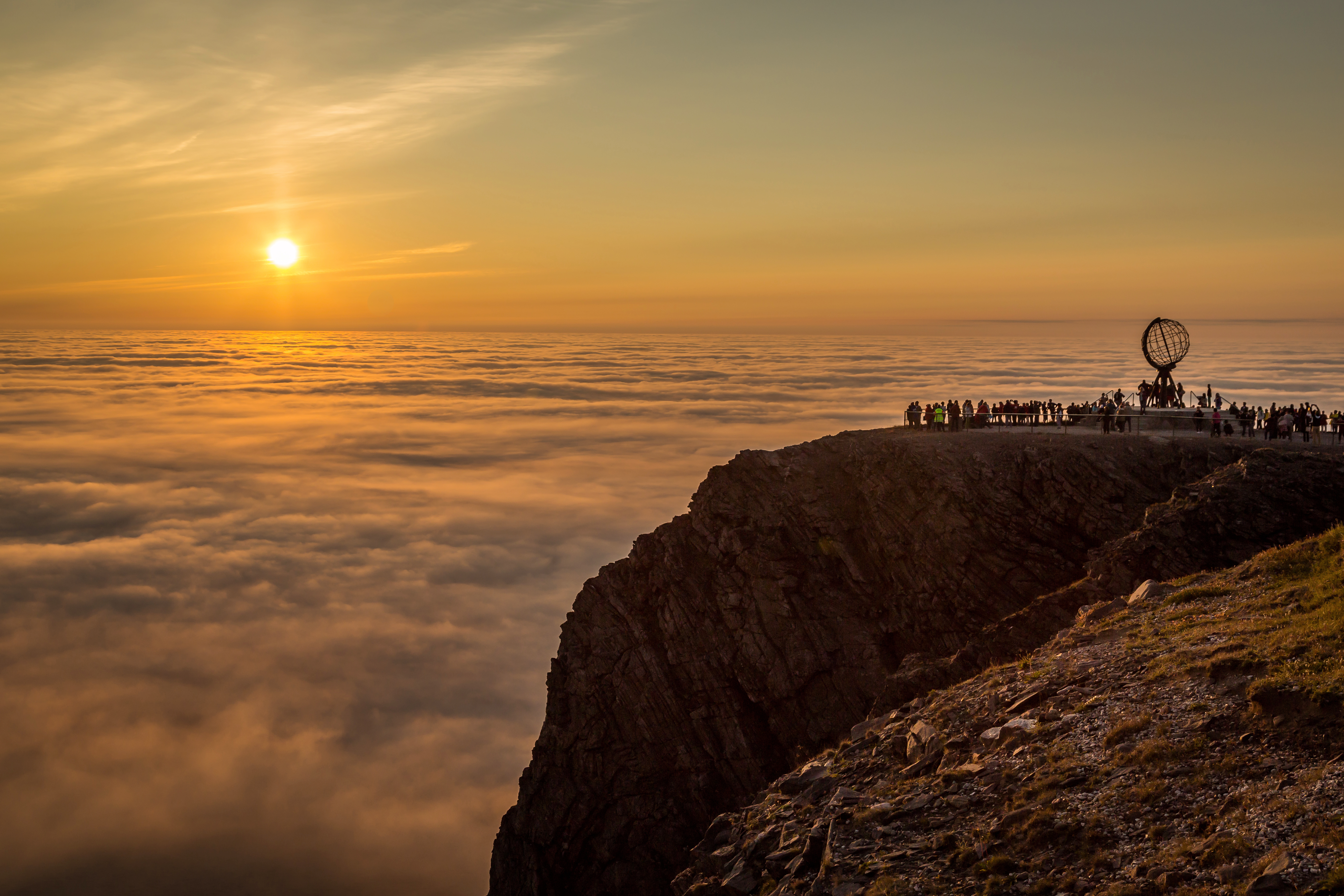 Midnight Sun at North Cape